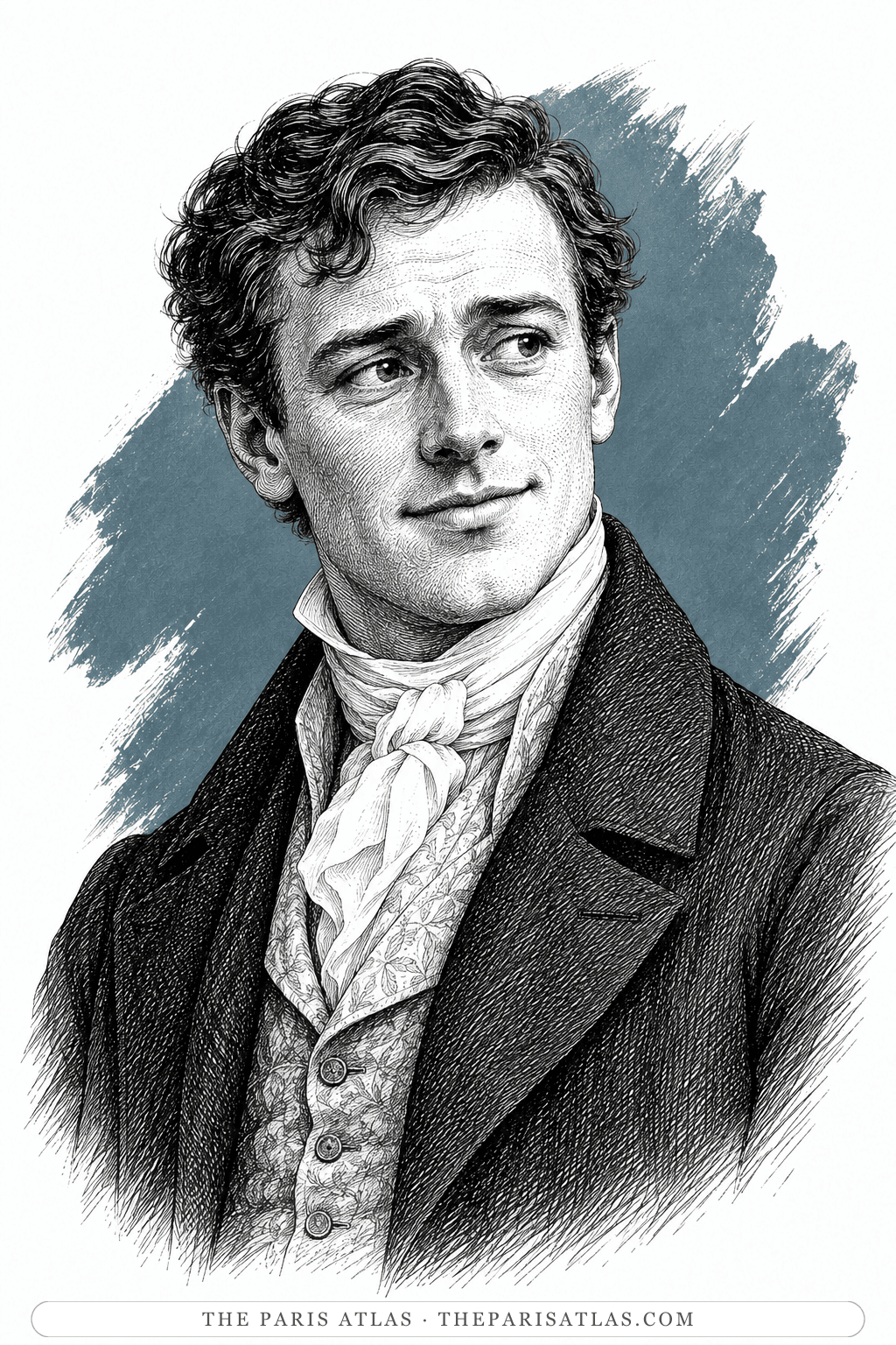 Illustrated portrait of Arthur Donnithorne