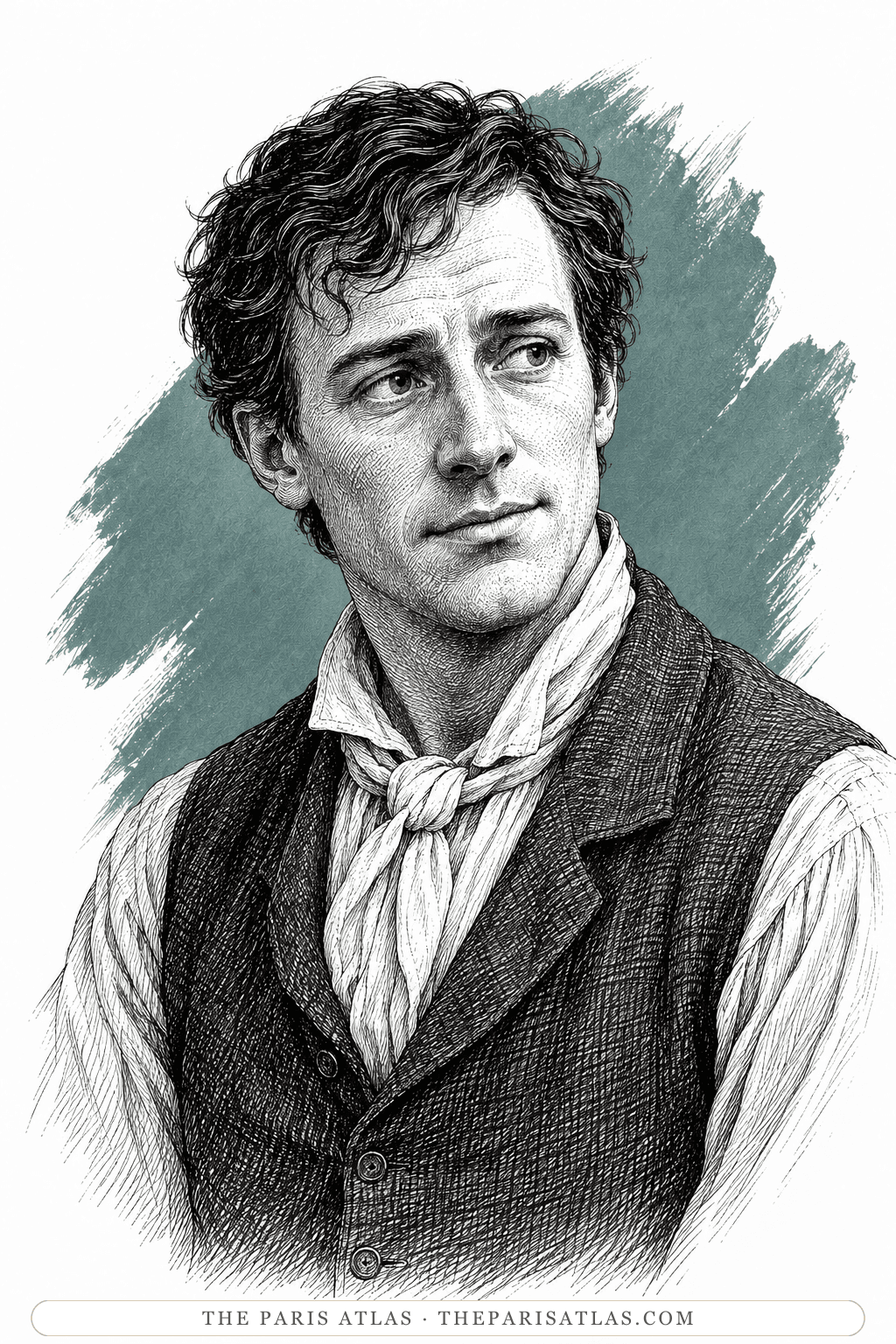 Illustrated portrait of Seth Bede
