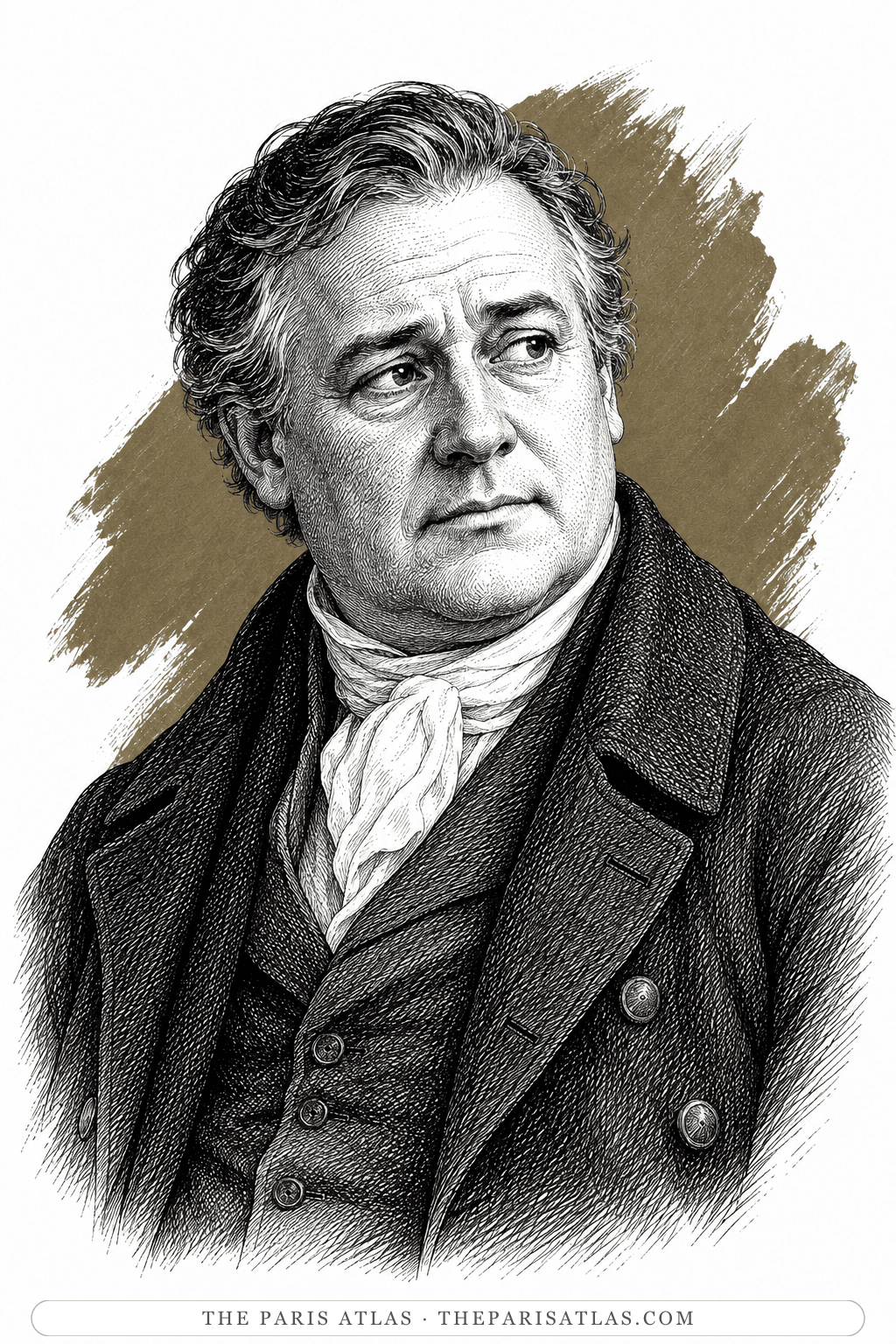 Illustrated portrait of Captain Graveling