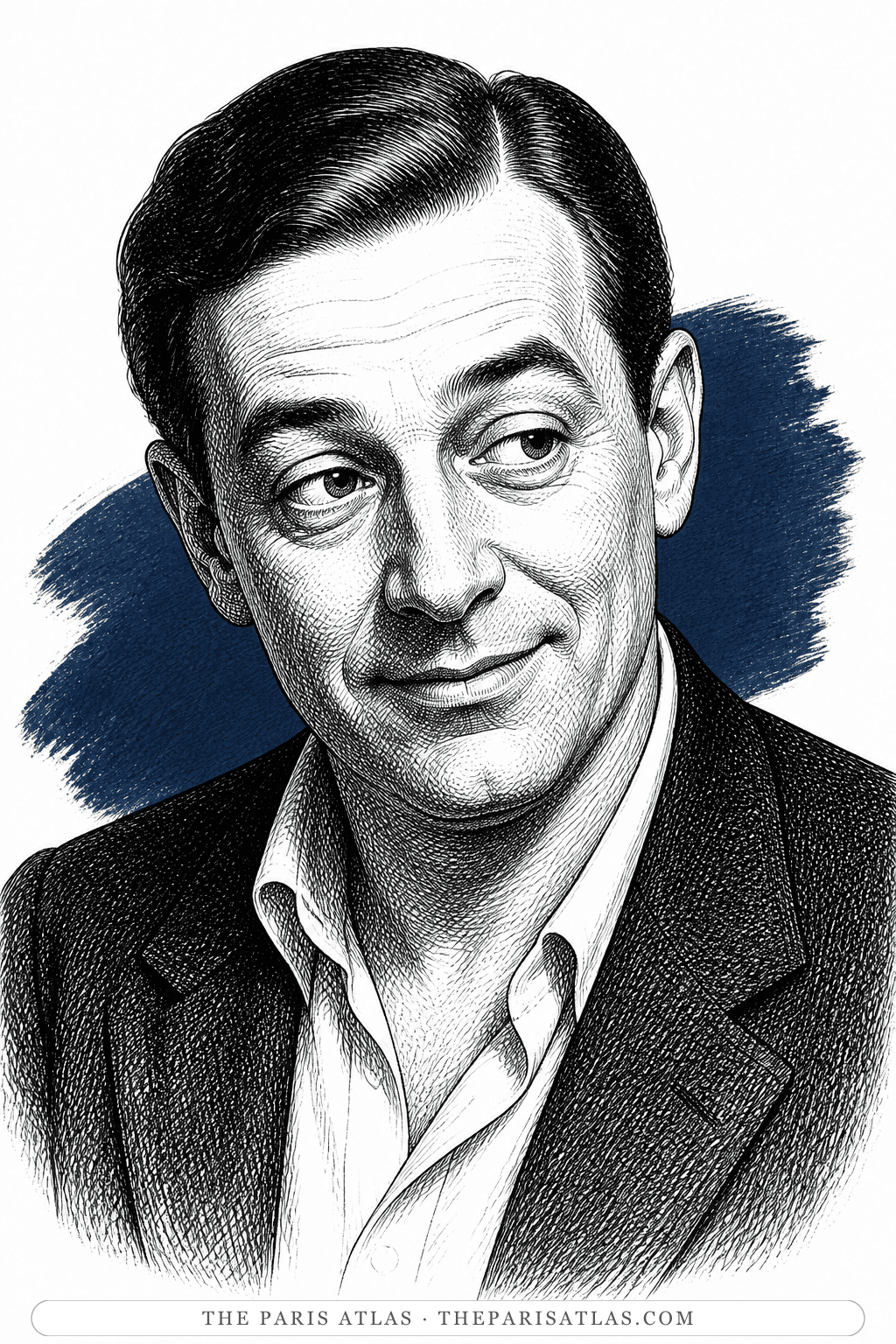 Illustrated portrait of Jean Noceti