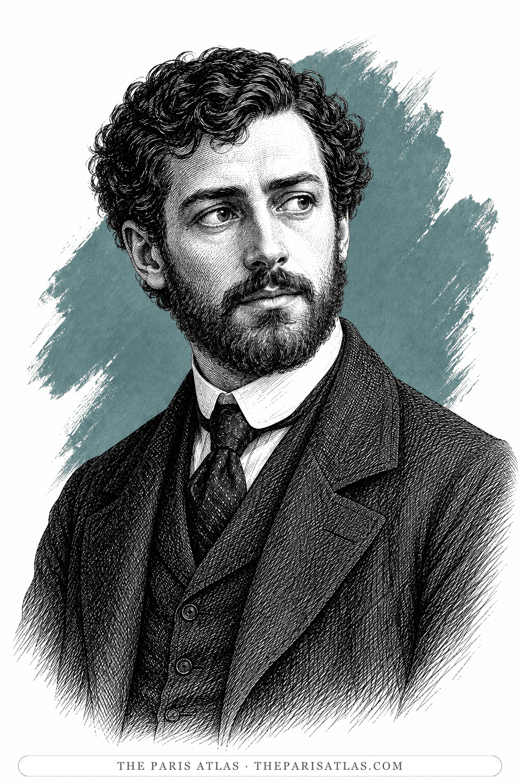 Illustrated portrait of Daniel Deronda