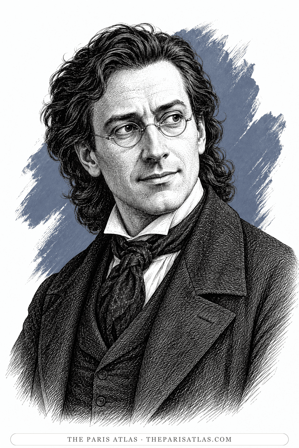 Illustrated portrait of Herr Klesmer