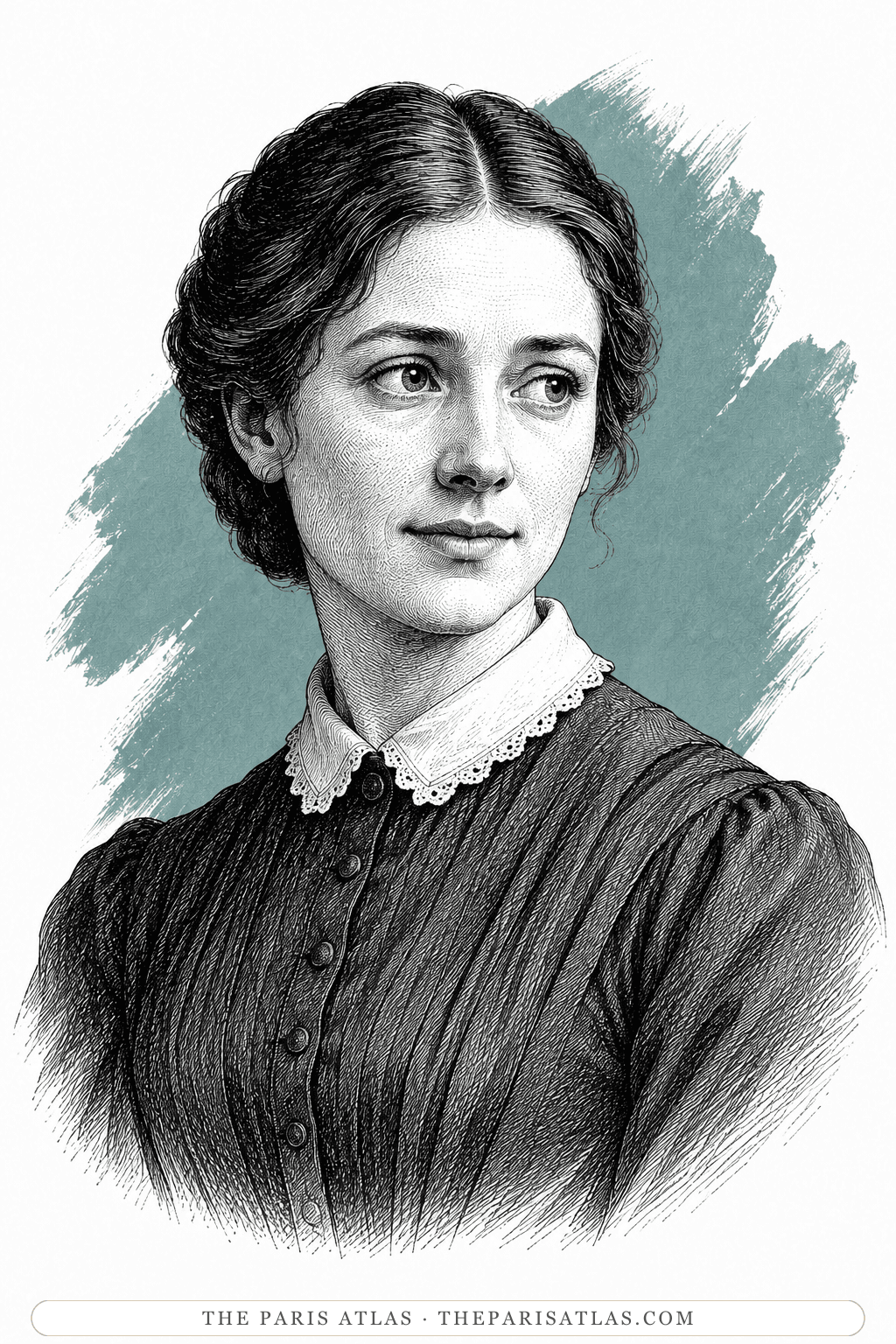 Illustrated portrait of Agnes Wickfield