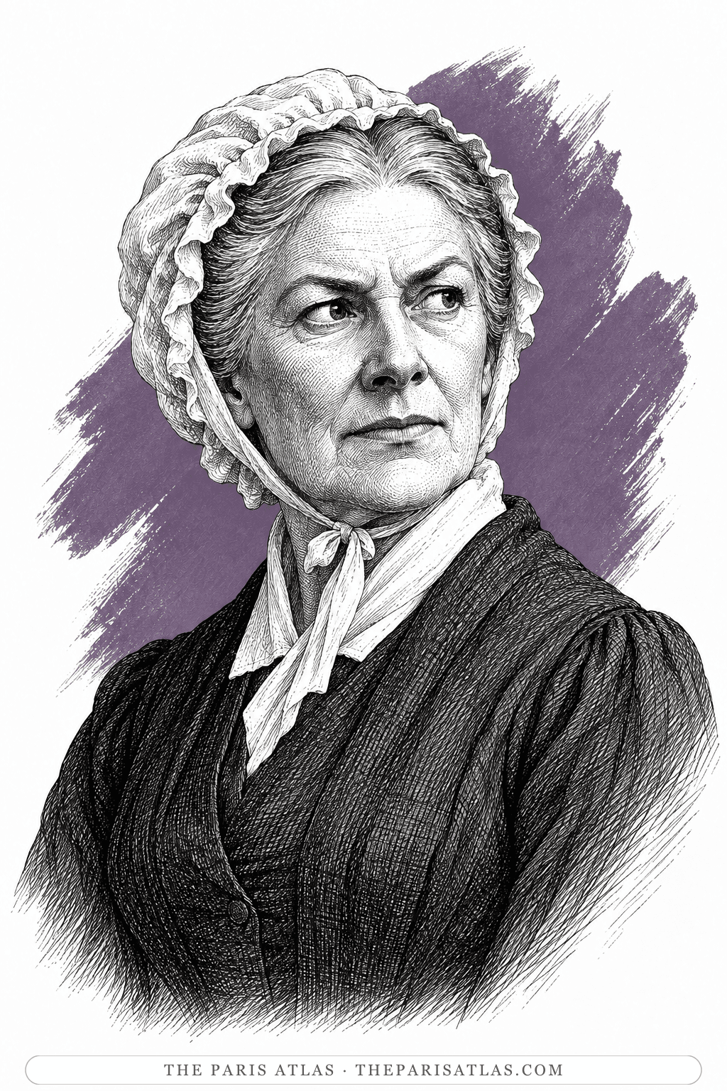 Illustrated portrait of Betsey Trotwood