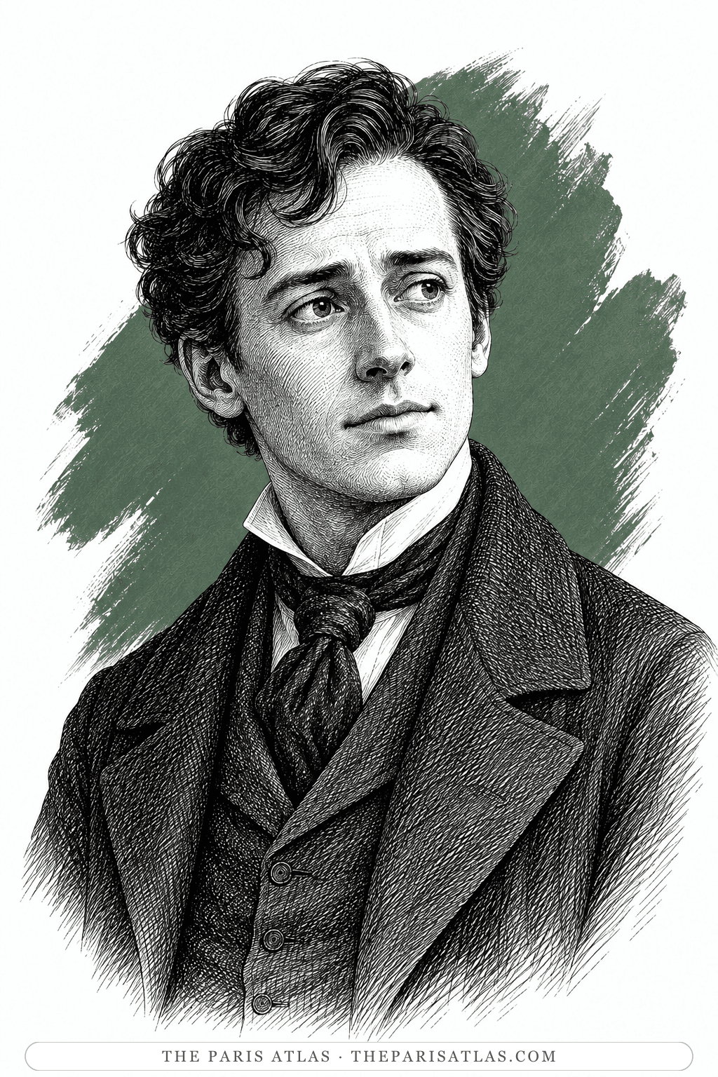 Illustrated portrait of David Copperfield