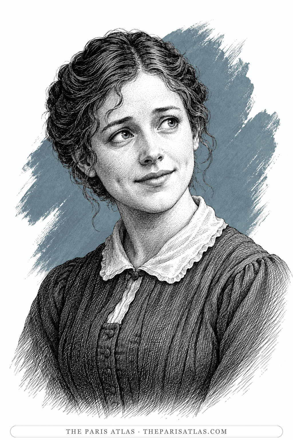 Illustrated portrait of Little Em'ly
