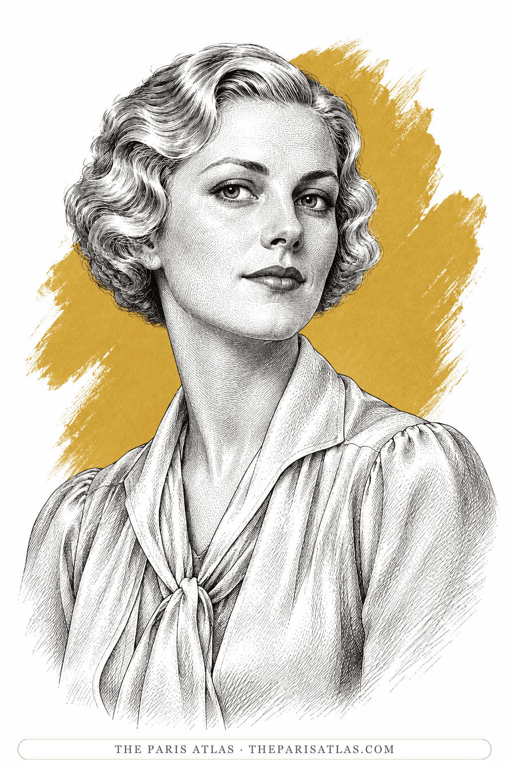 Illustrated portrait of Linnet Doyle
