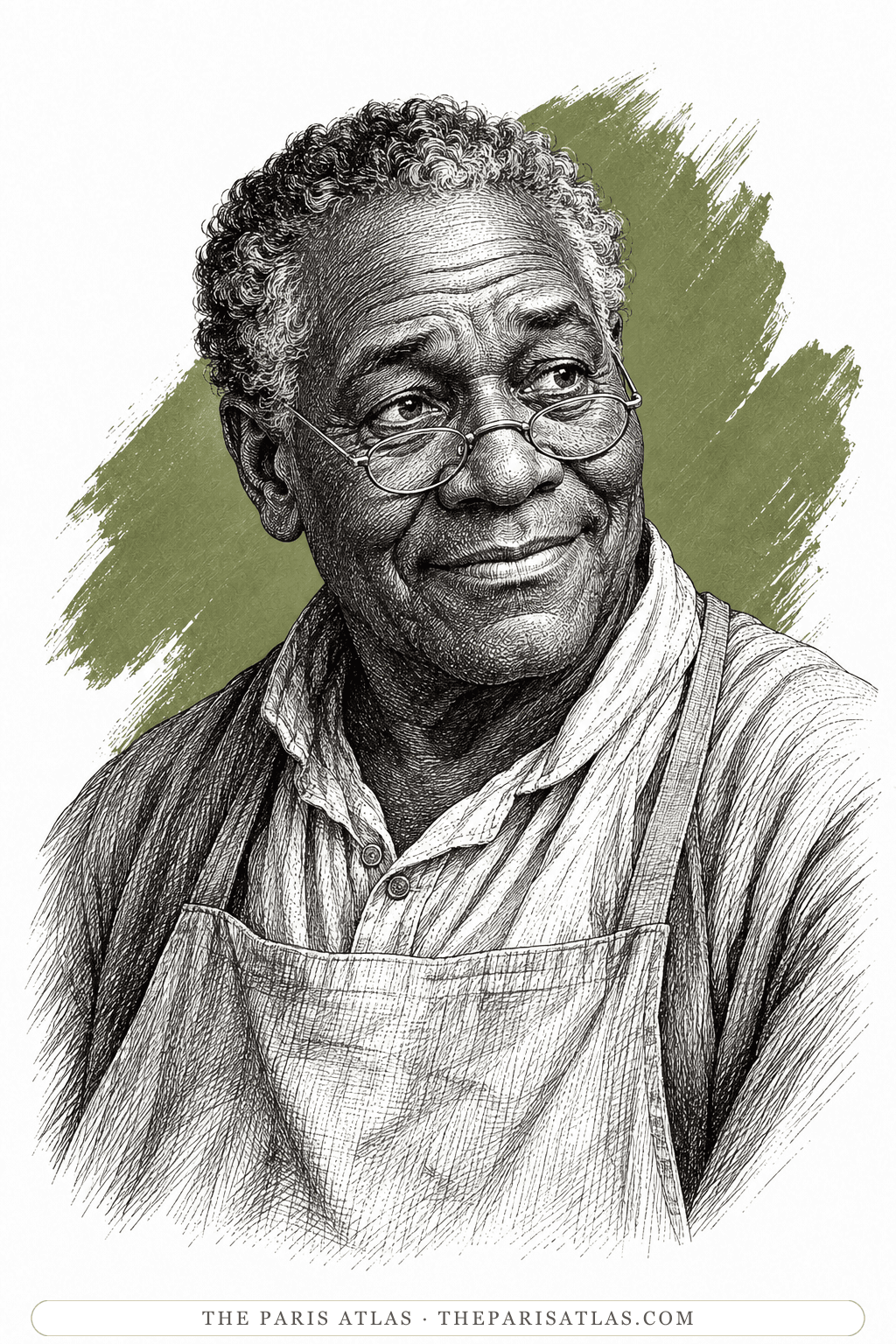 Illustrated portrait of Old Tiff
