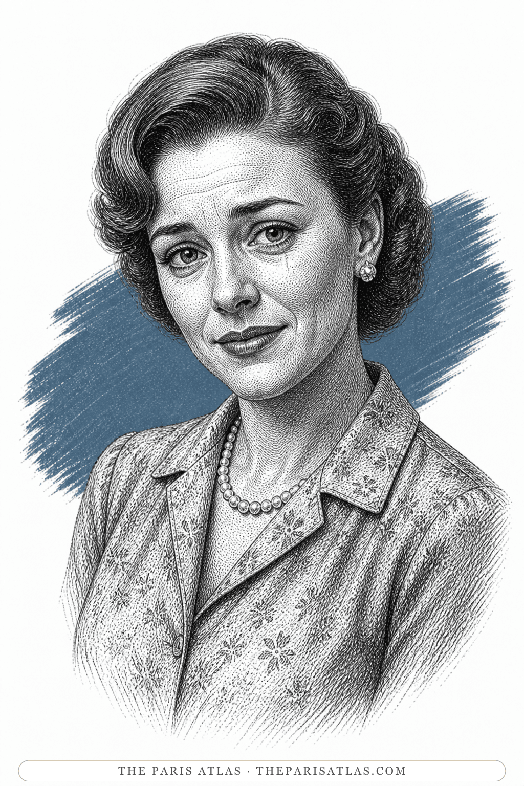 Illustrated portrait of Mrs. Phelps