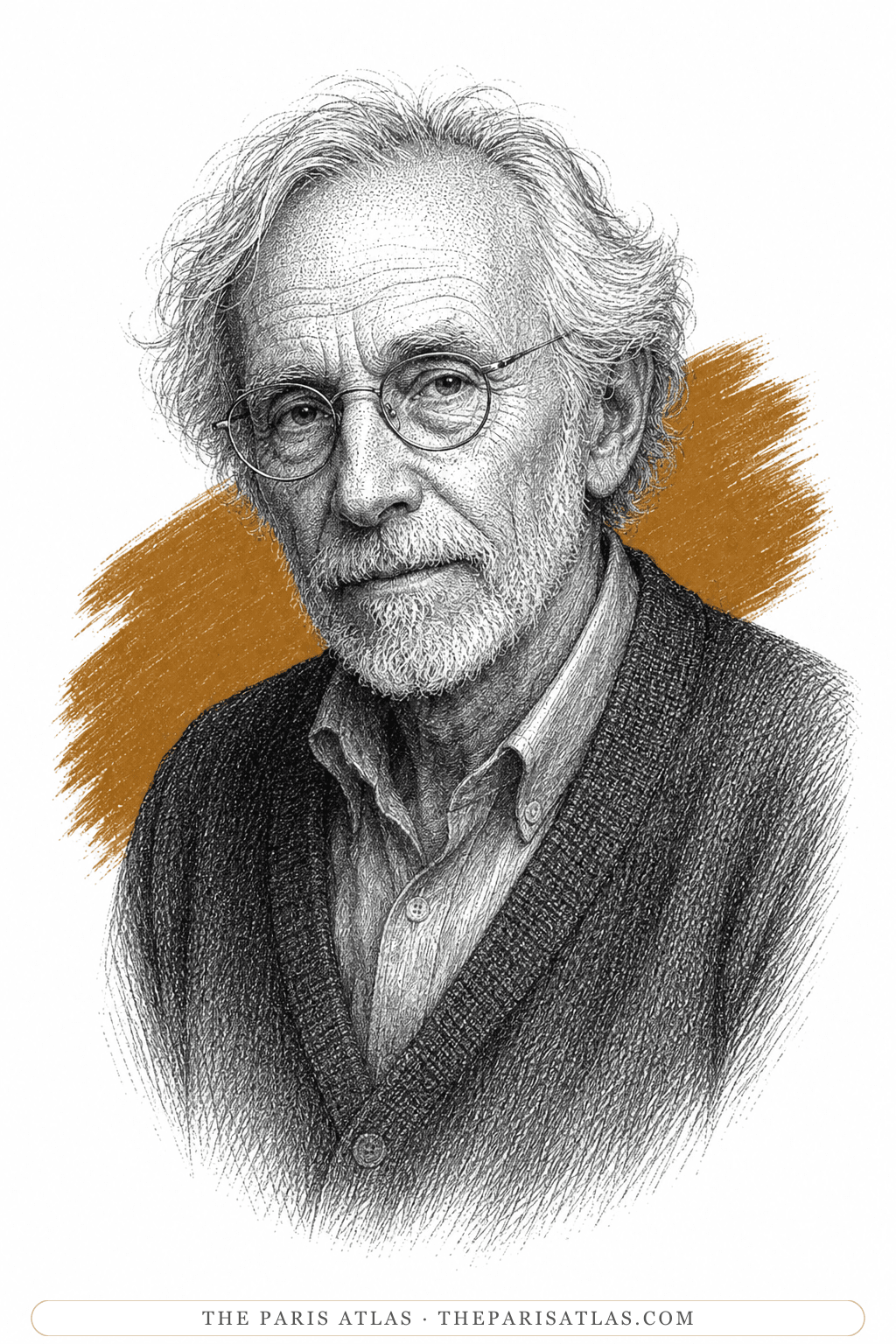 Illustrated portrait of Professor Faber