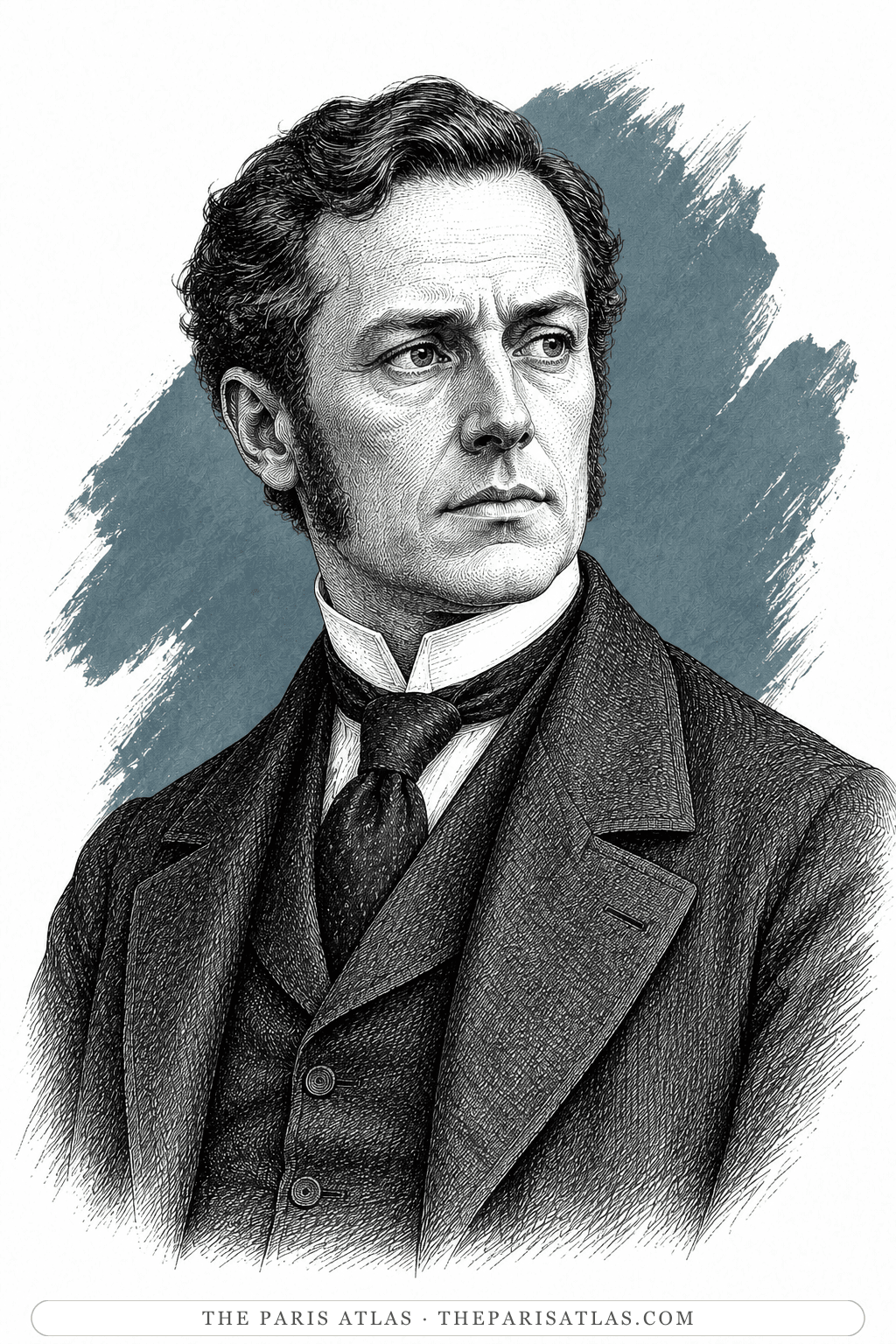 Illustrated portrait of Impey Barbicane