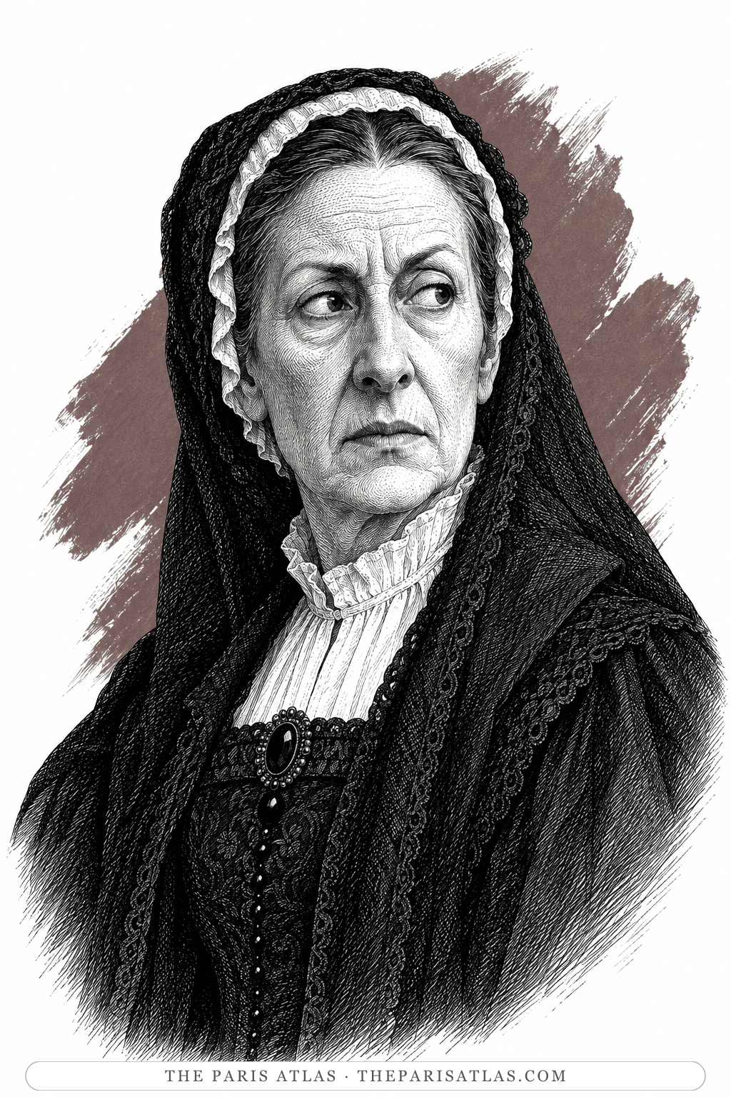 Illustrated portrait of Doña Josefa Duarte
