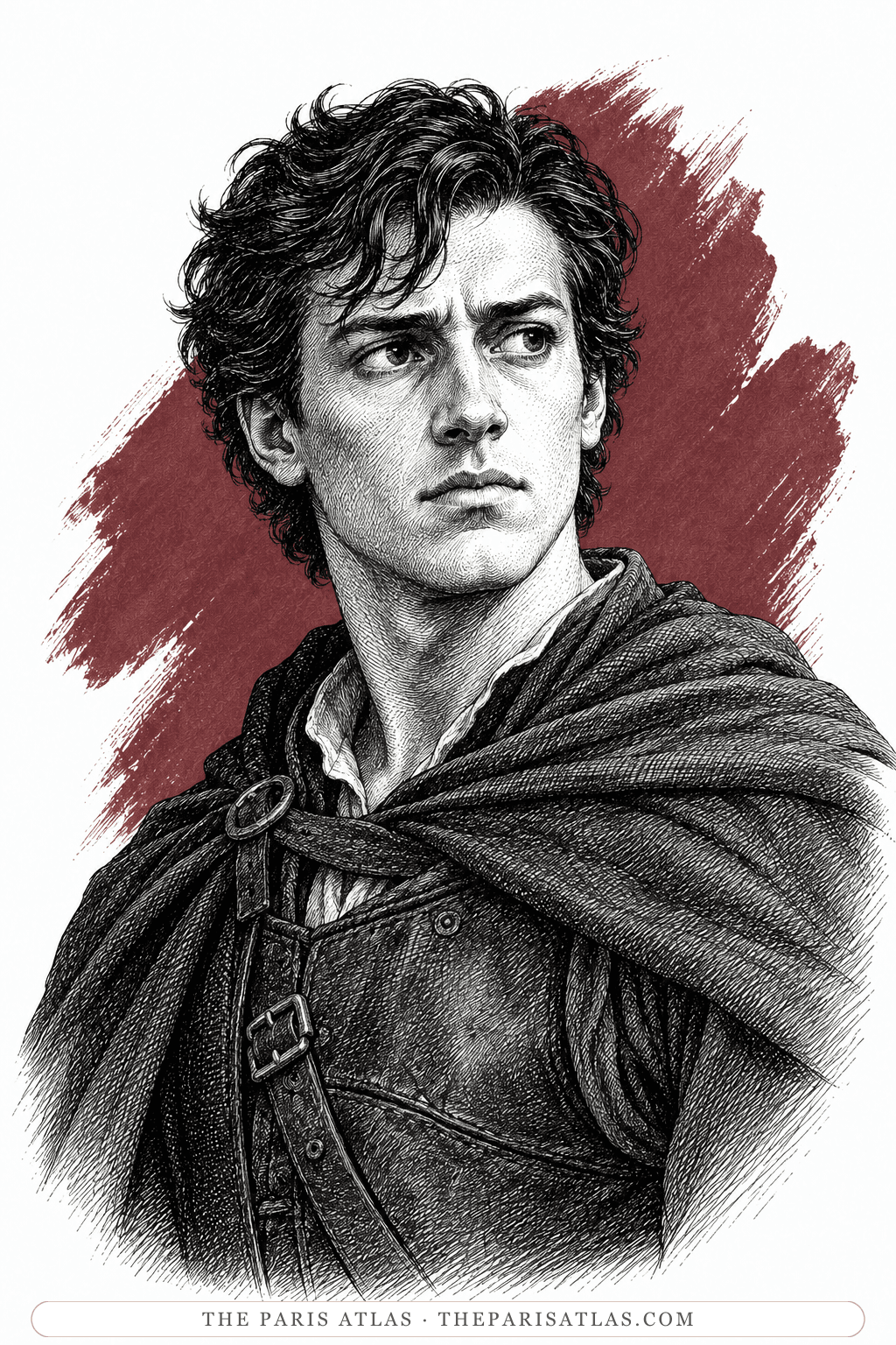 Illustrated portrait of Hernani