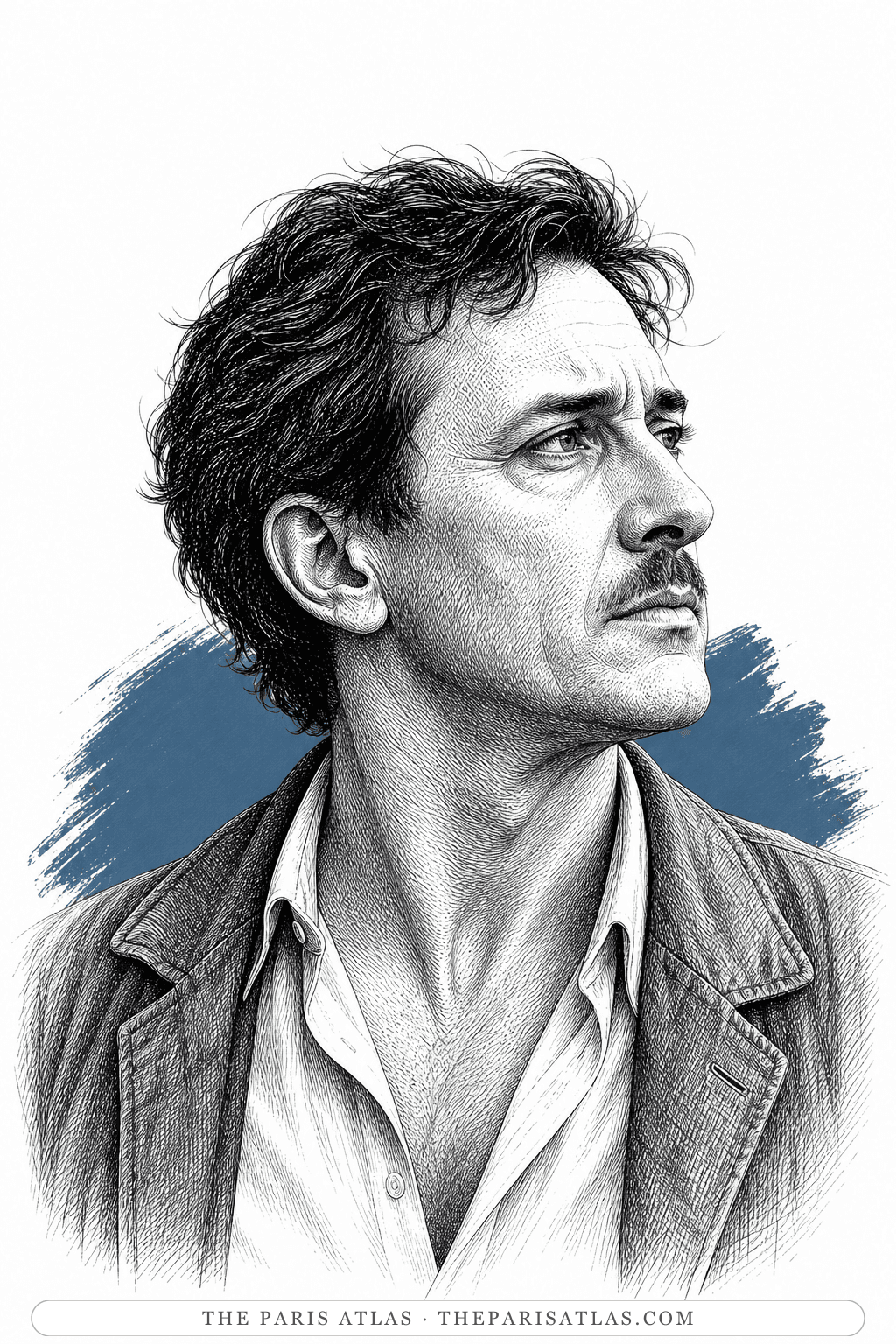Illustrated portrait of Jon Pinchot