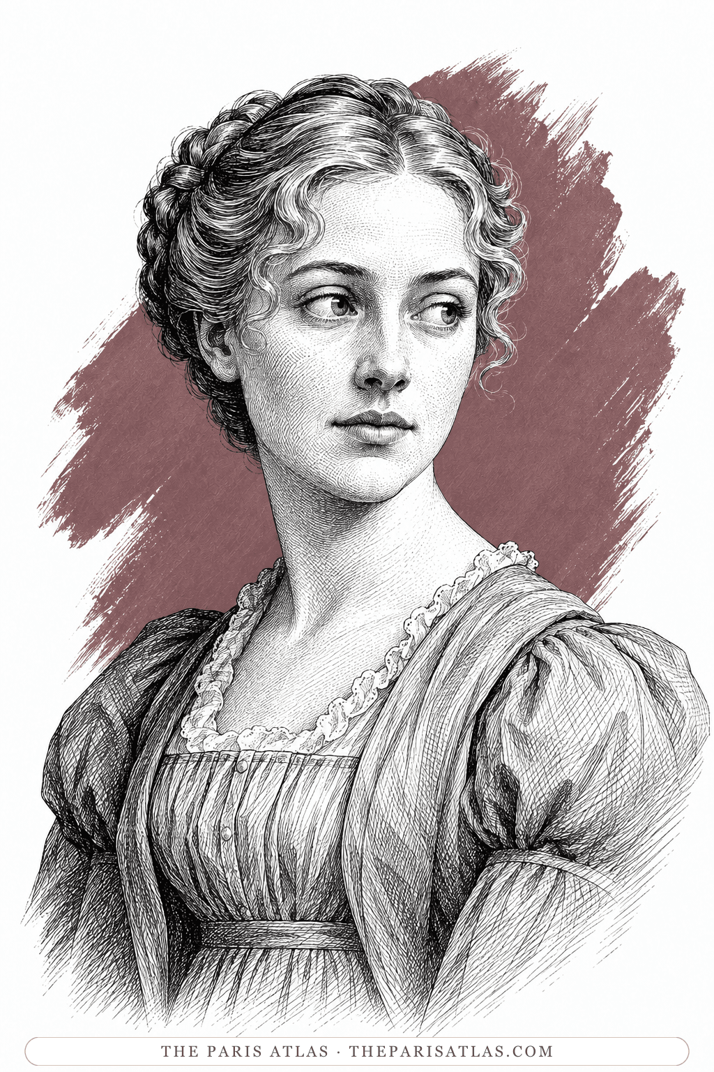 Illustrated portrait of Rosamond Vincy