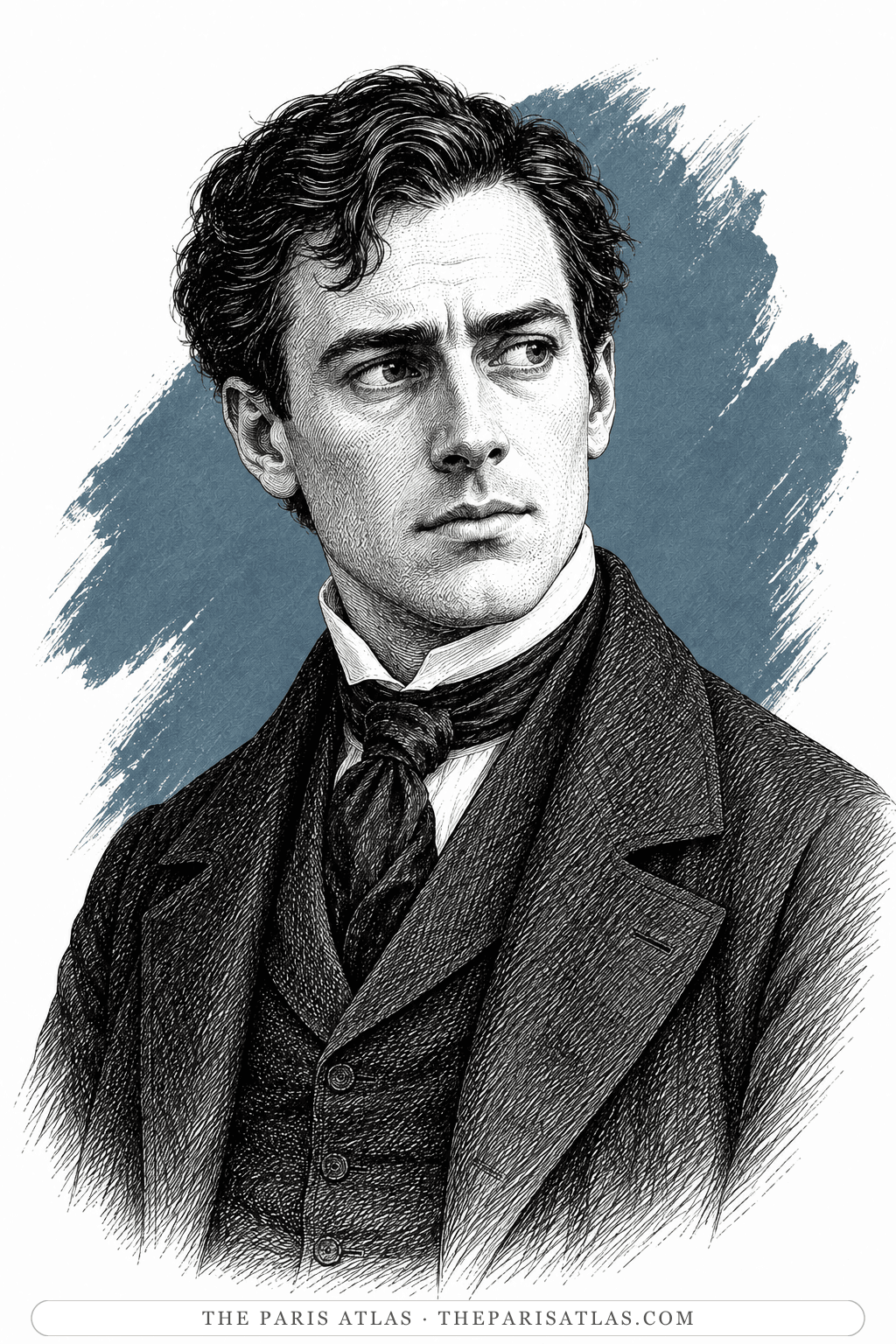 Illustrated portrait of Tertius Lydgate