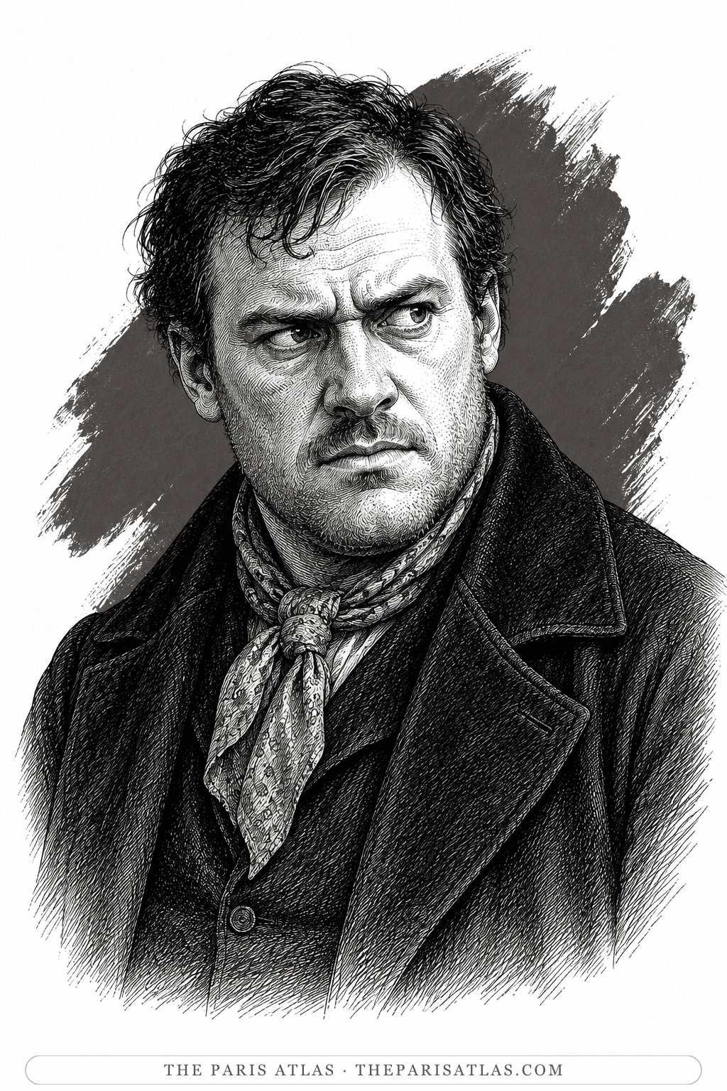Illustrated portrait of Bill Sikes