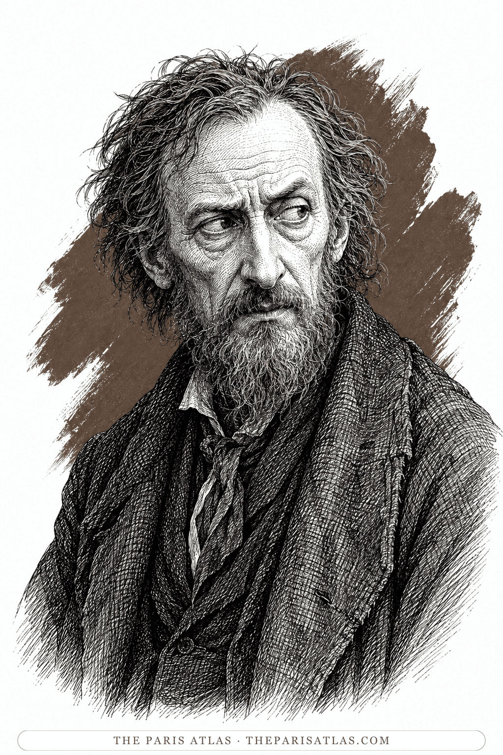 Illustrated portrait of Fagin