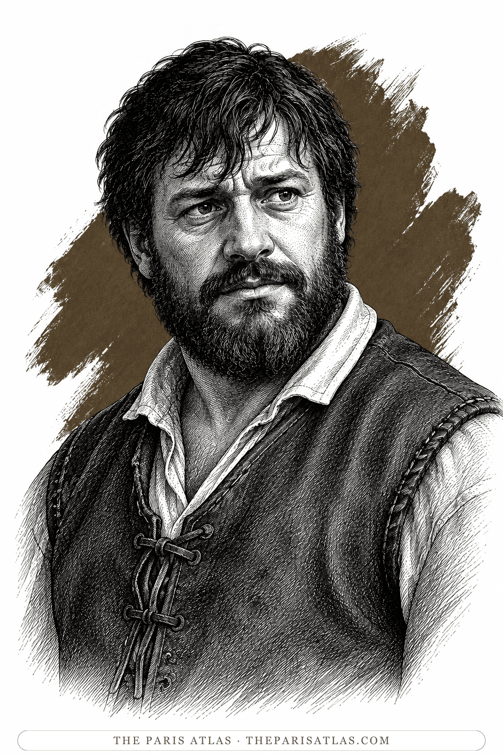 Illustrated portrait of Maître Caboche
