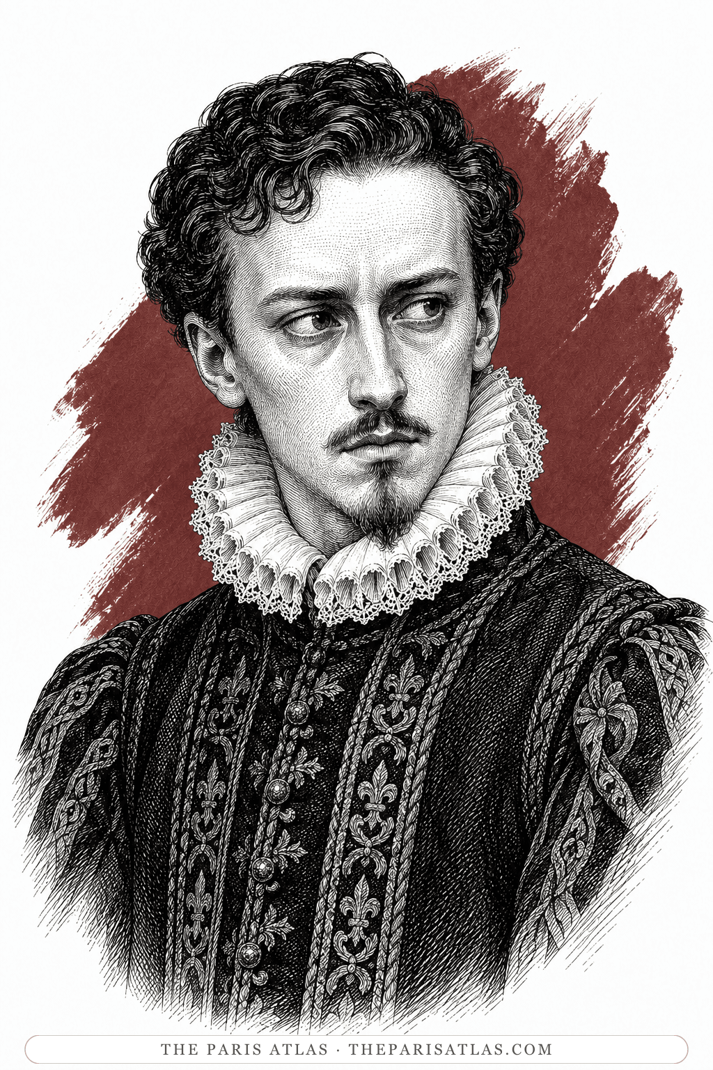 Illustrated portrait of Charles IX