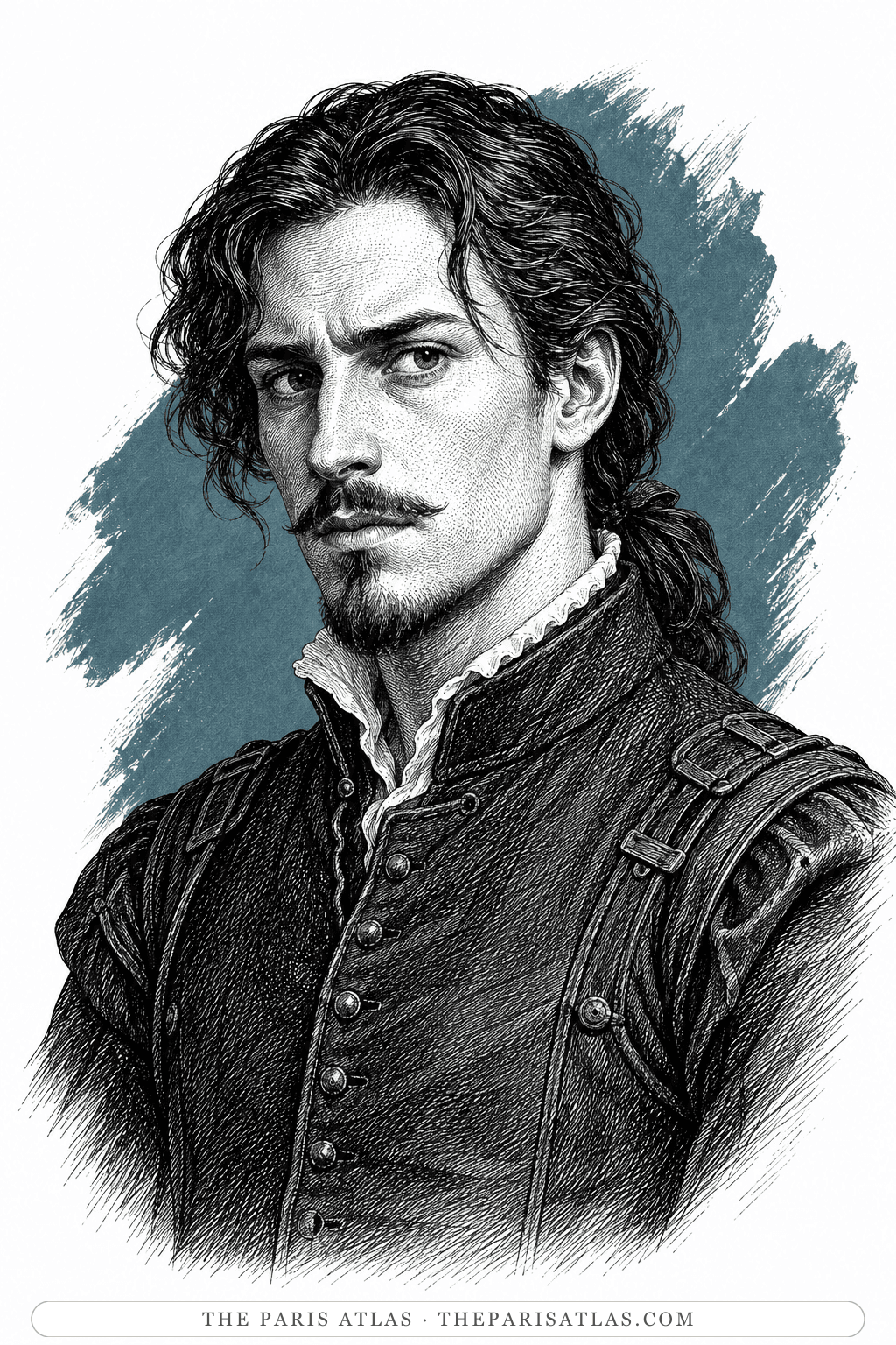 Illustrated portrait of De Mouy de Saint-Phale