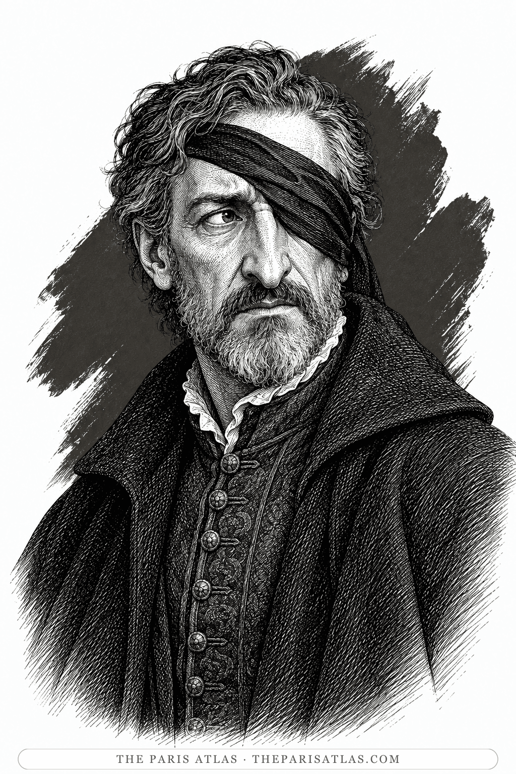 Illustrated portrait of Maurevel