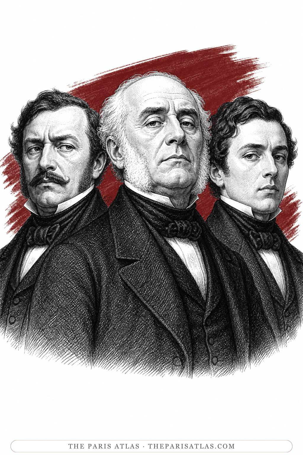 Illustrated portrait of The Vienna obstetricians