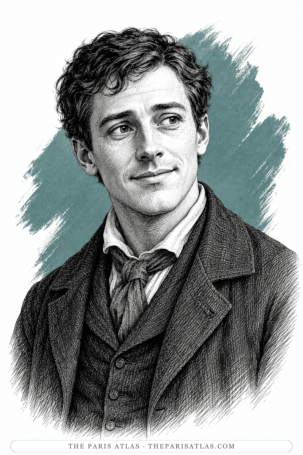 Illustrated portrait of Aaron Winthrop