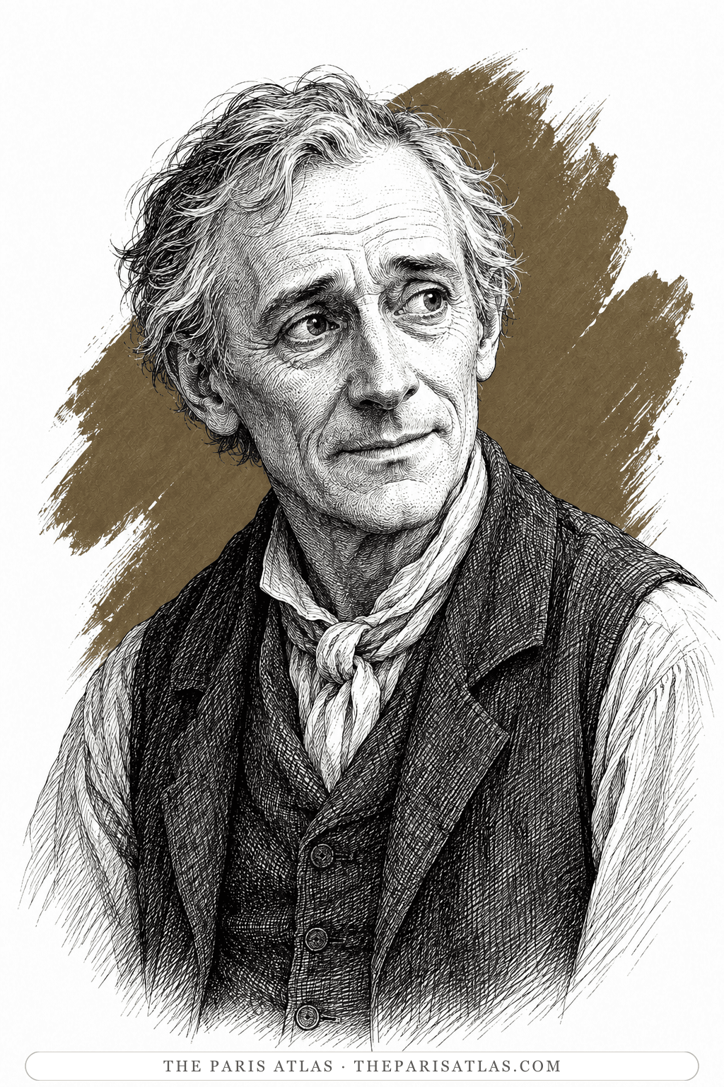 Illustrated portrait of Silas Marner