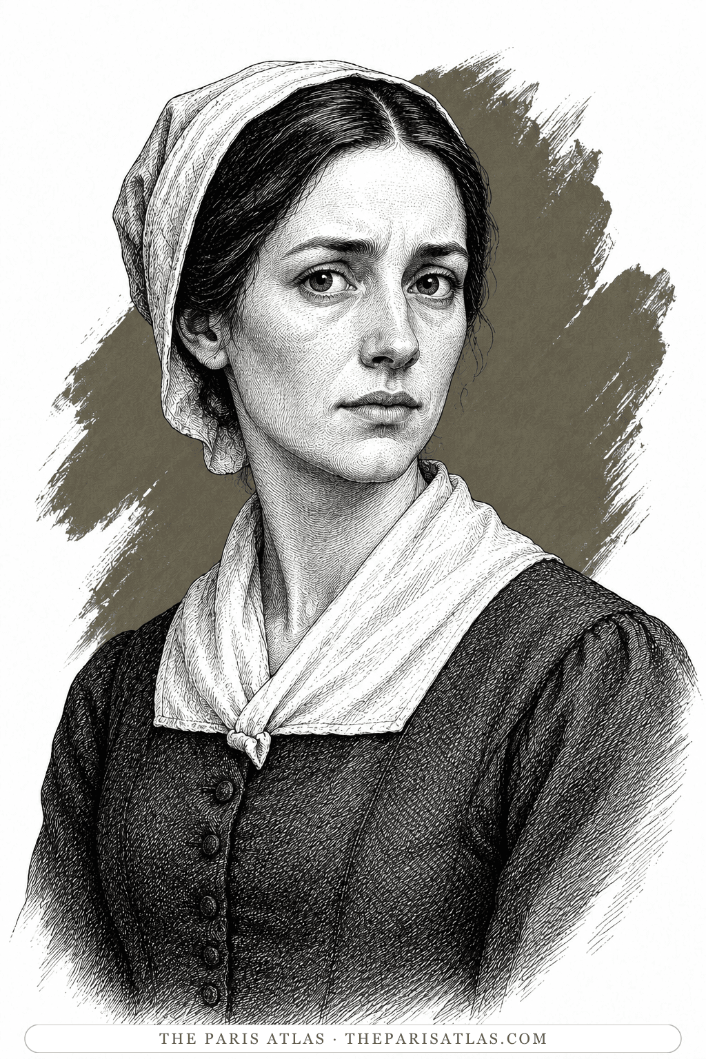 Illustrated portrait of Elizabeth Proctor