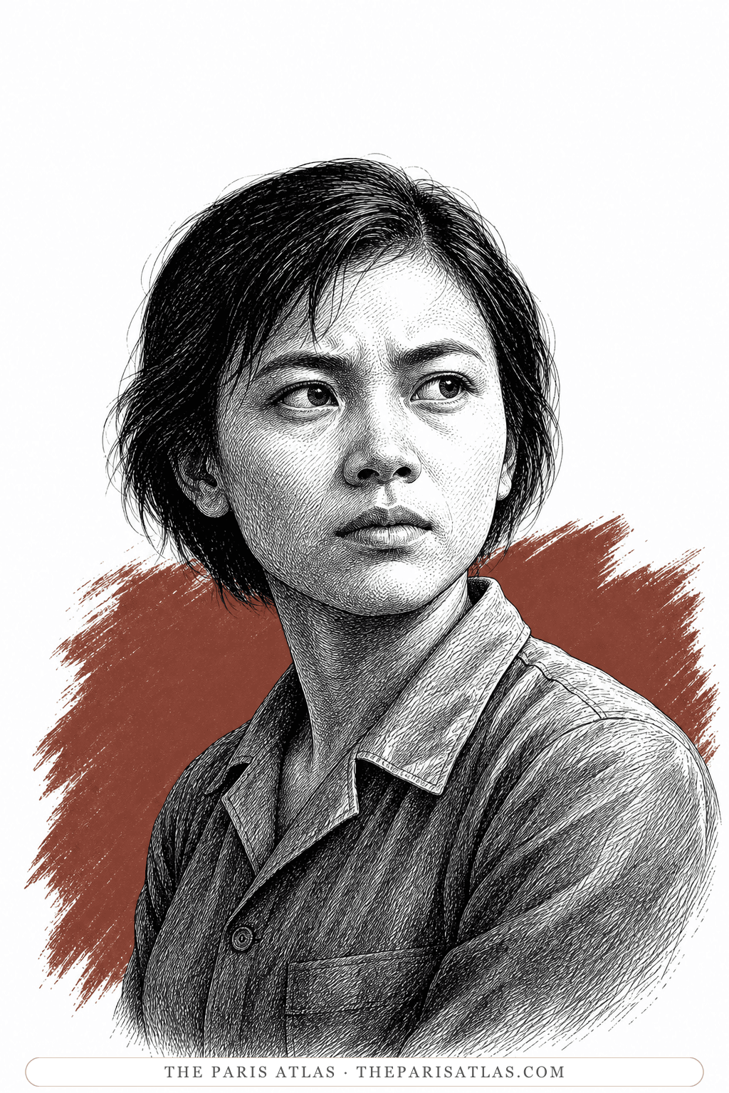 Illustrated portrait of Hòa
