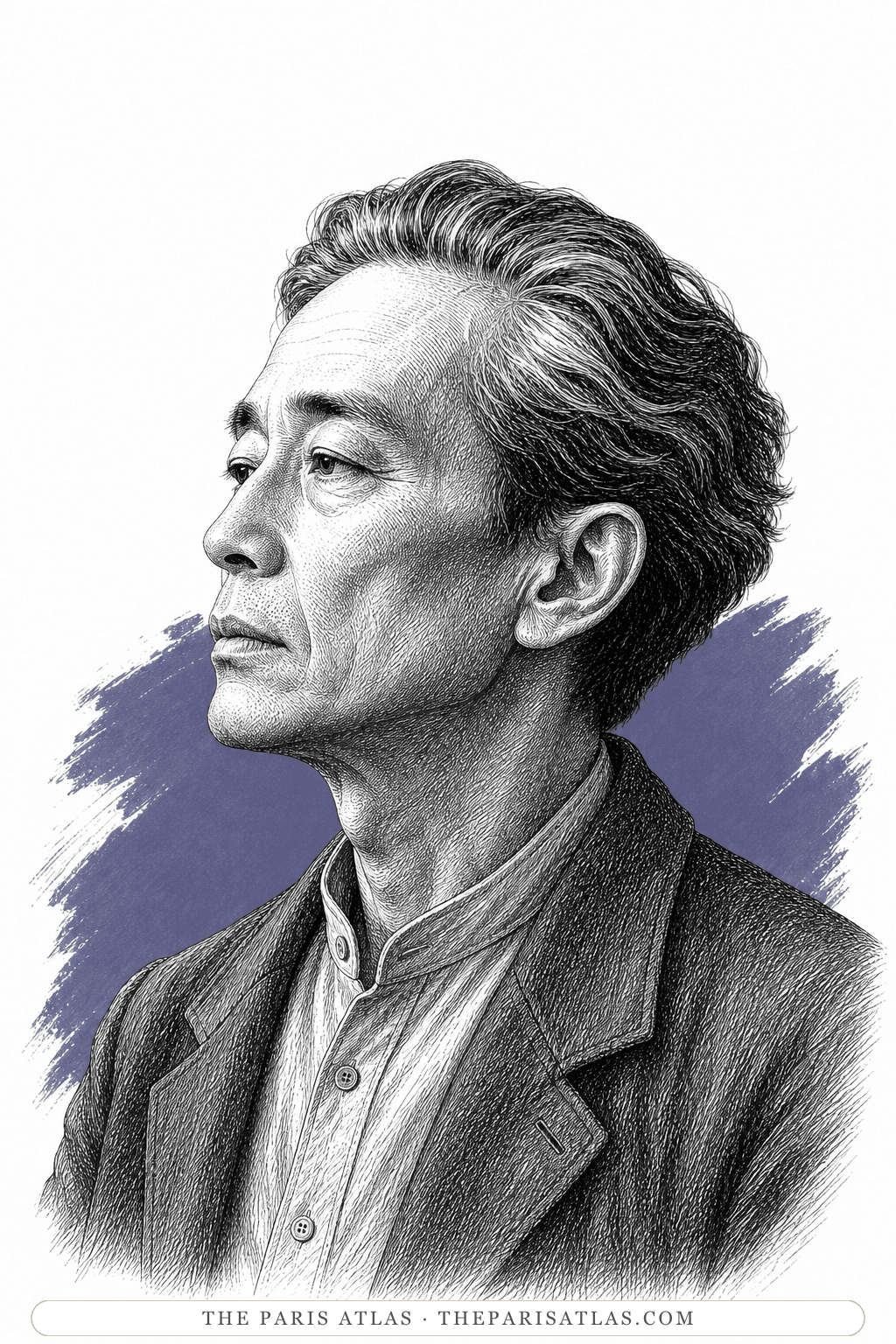 Illustrated portrait of Kiên's father