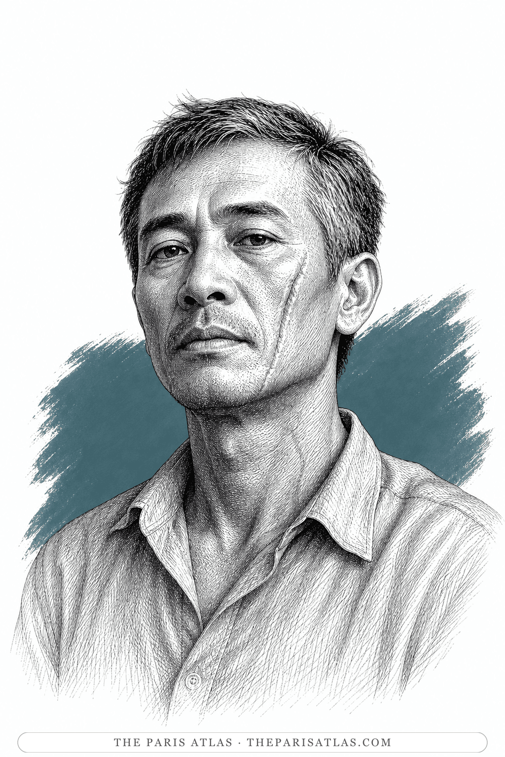 Illustrated portrait of Sinh