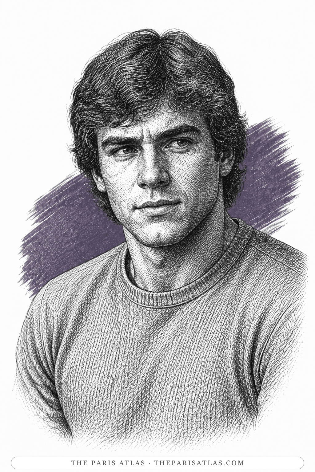 Illustrated portrait of David Collins