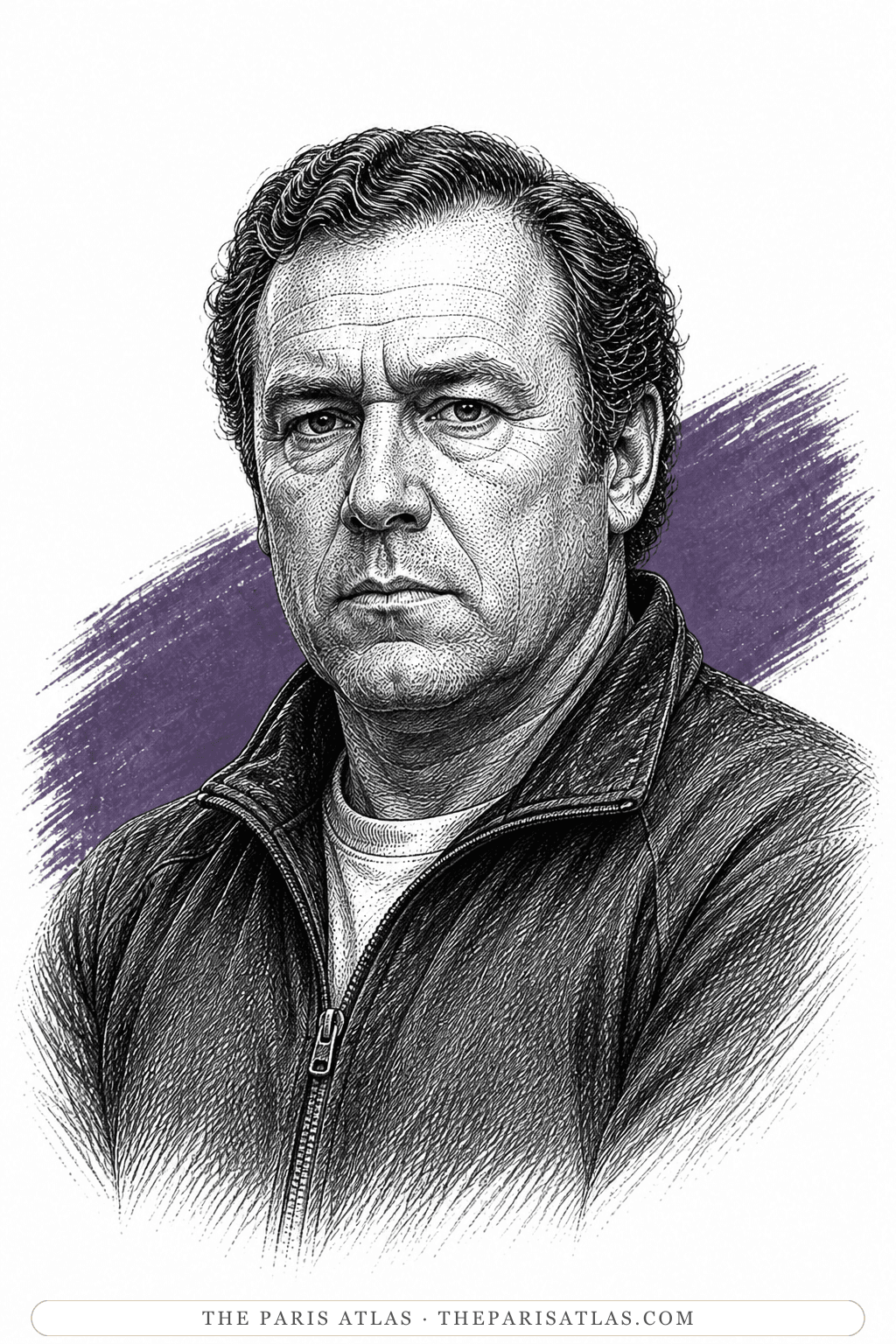 Illustrated portrait of Norm Schiller