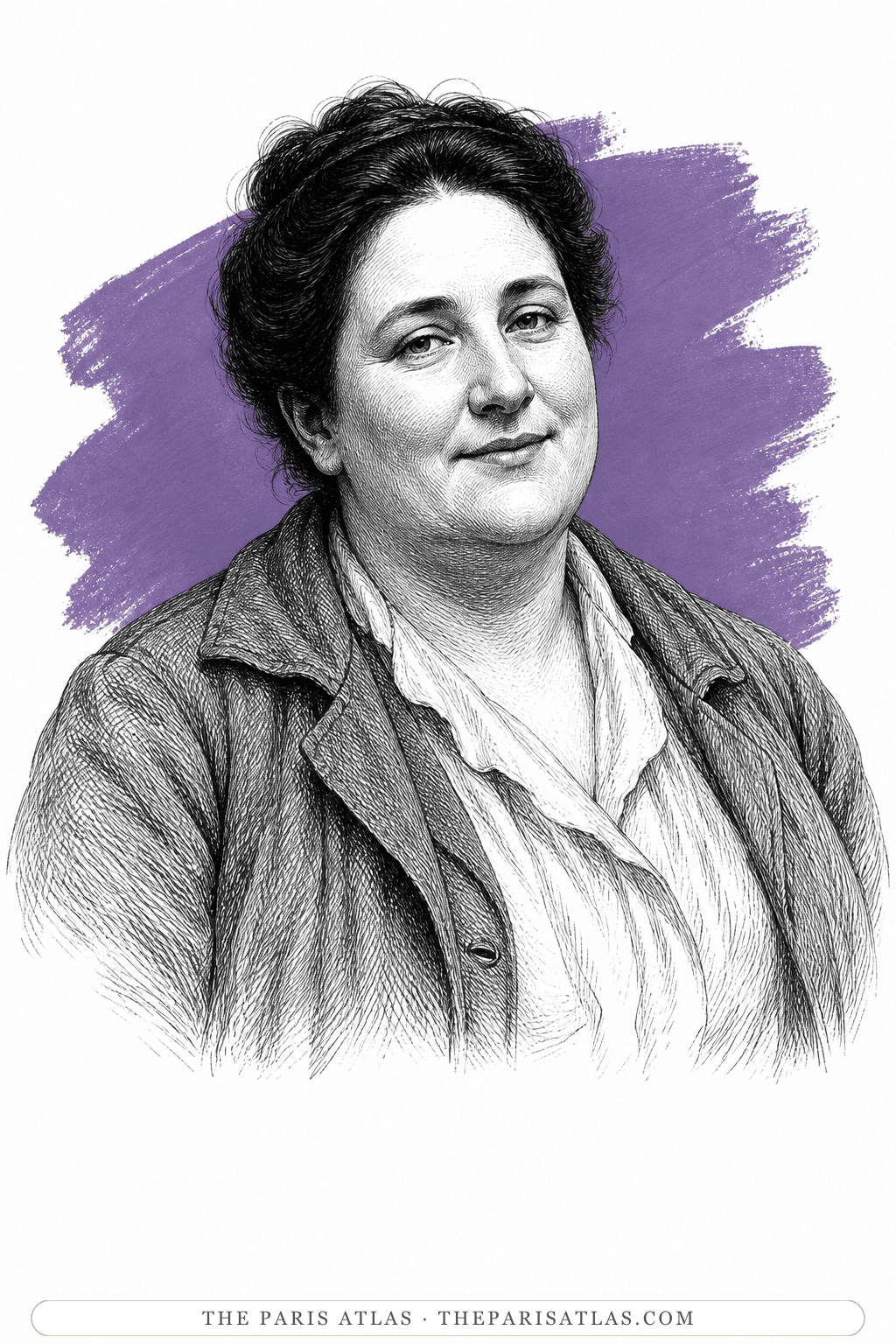 Illustrated portrait of Miss Mathilda