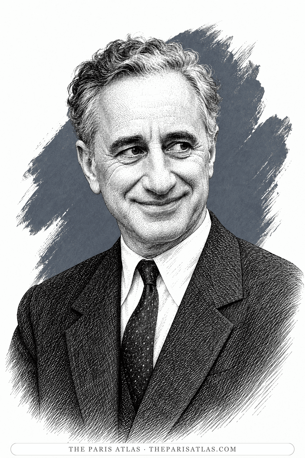 Illustrated portrait of Elia Kazan
