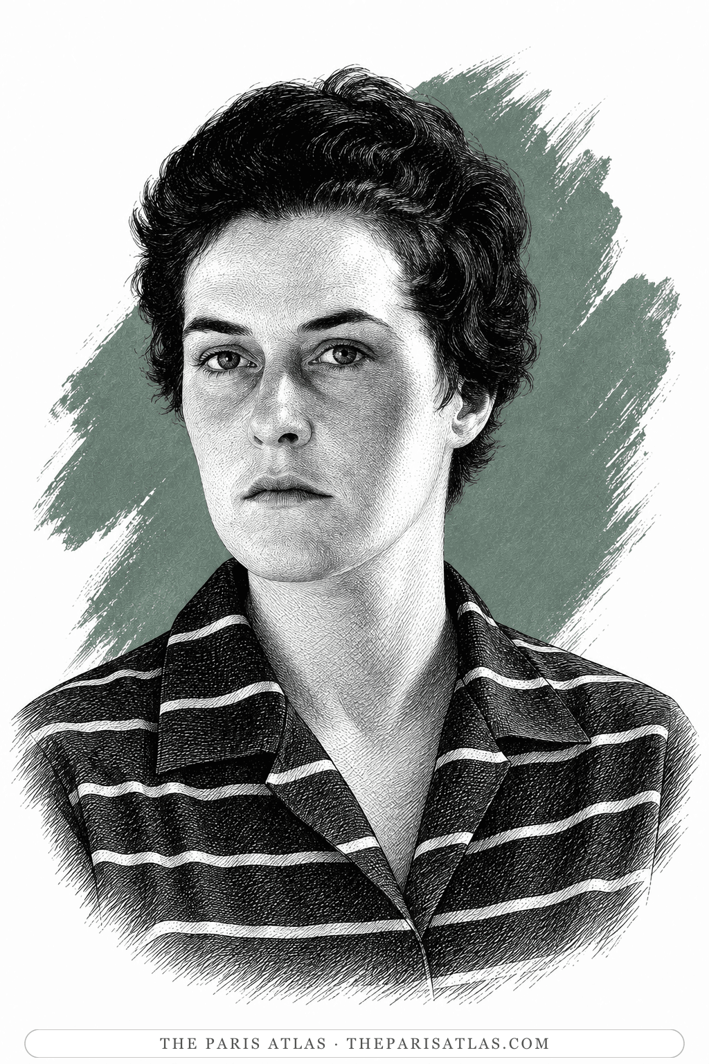 Illustrated portrait of Inge Morath