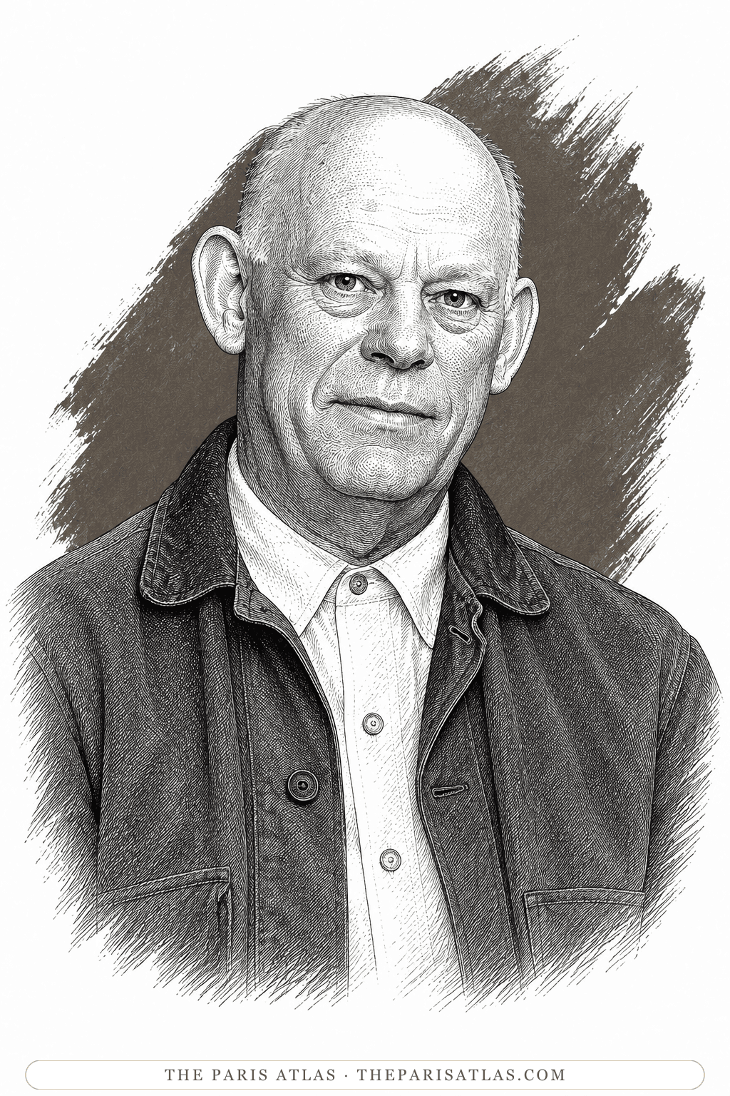 Illustrated portrait of Isidore Miller