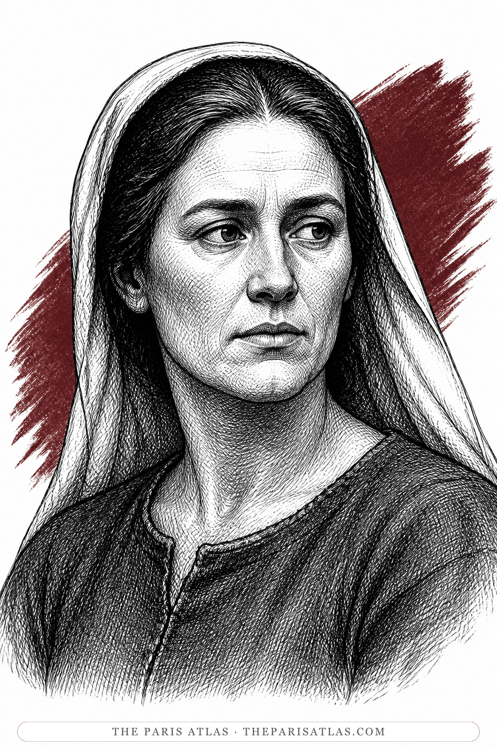 Illustrated portrait of Catherine d'Avesnes