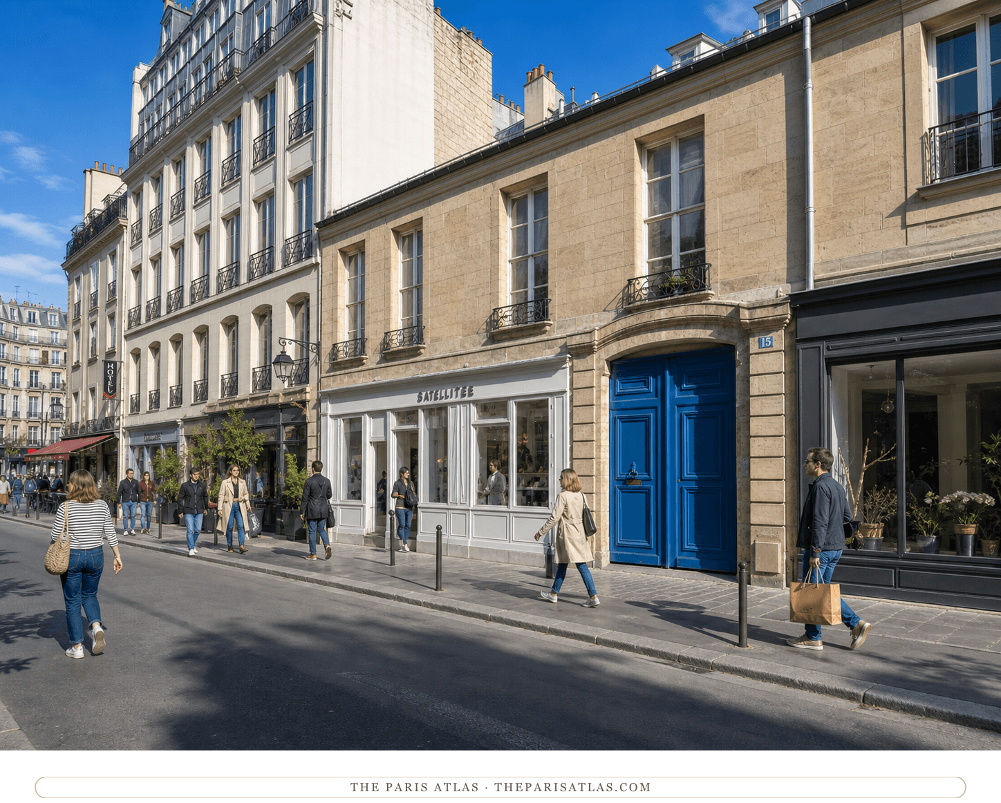 Present-day view along rue du Cherche-Midi at number 15
