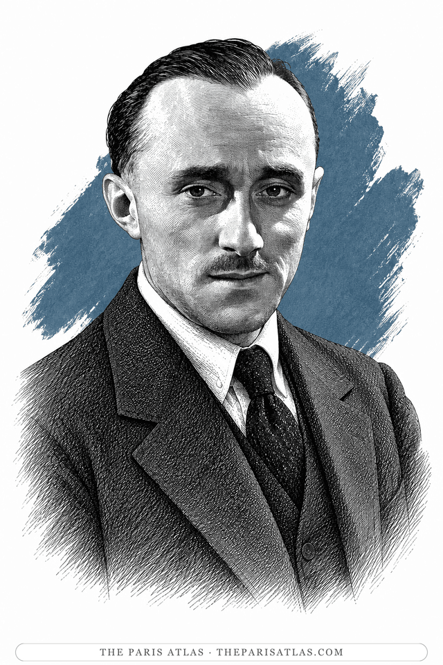 Illustrated portrait of A. M. Cassandre