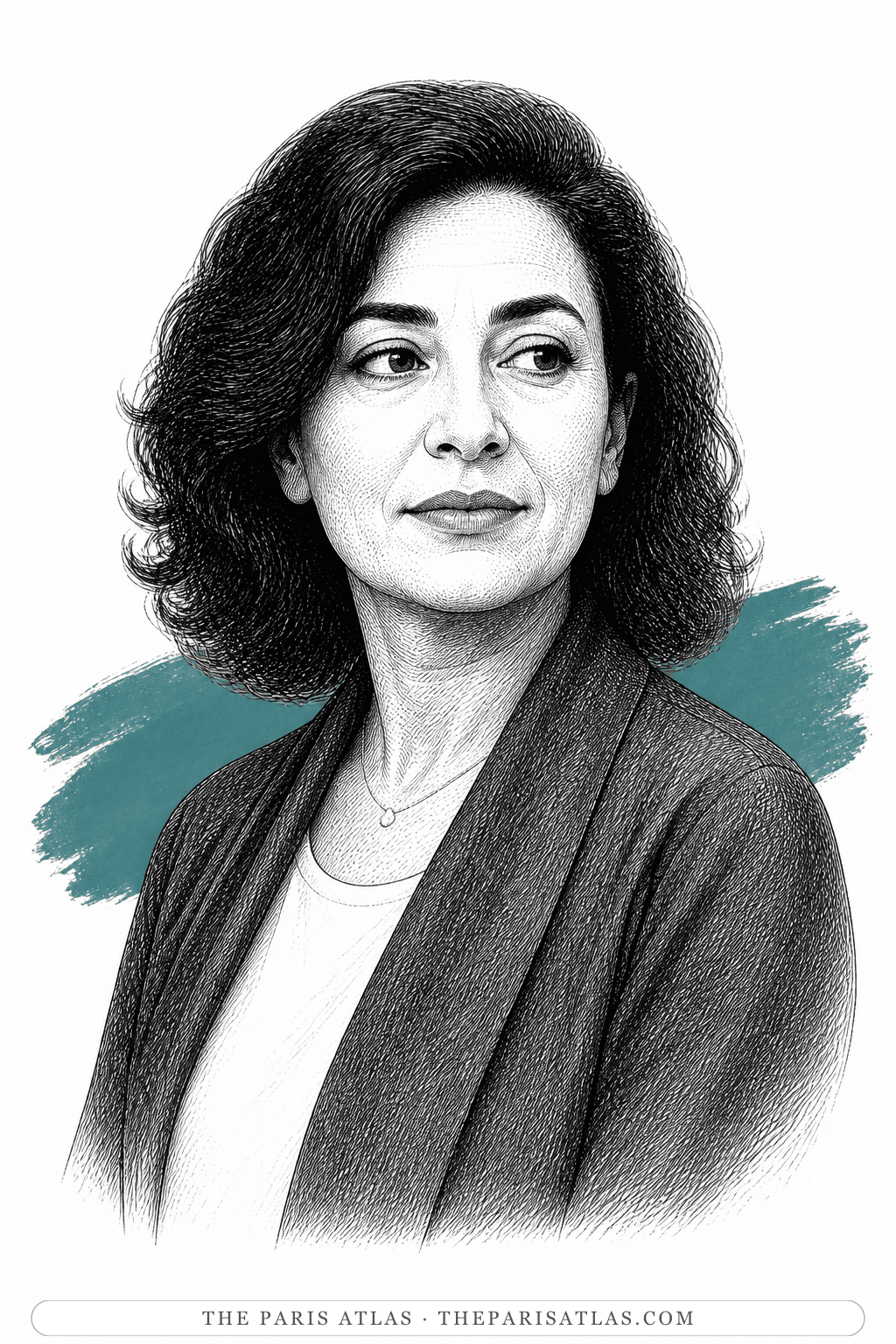 Illustrated portrait of Basma Abdel Aziz