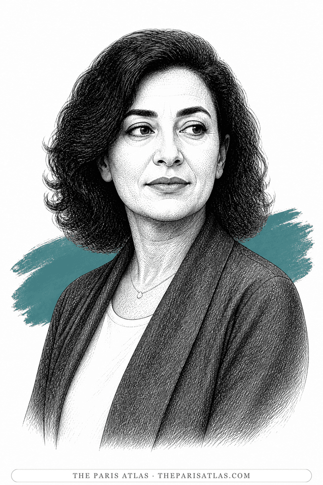 Illustrated portrait of Basma Abdel Aziz