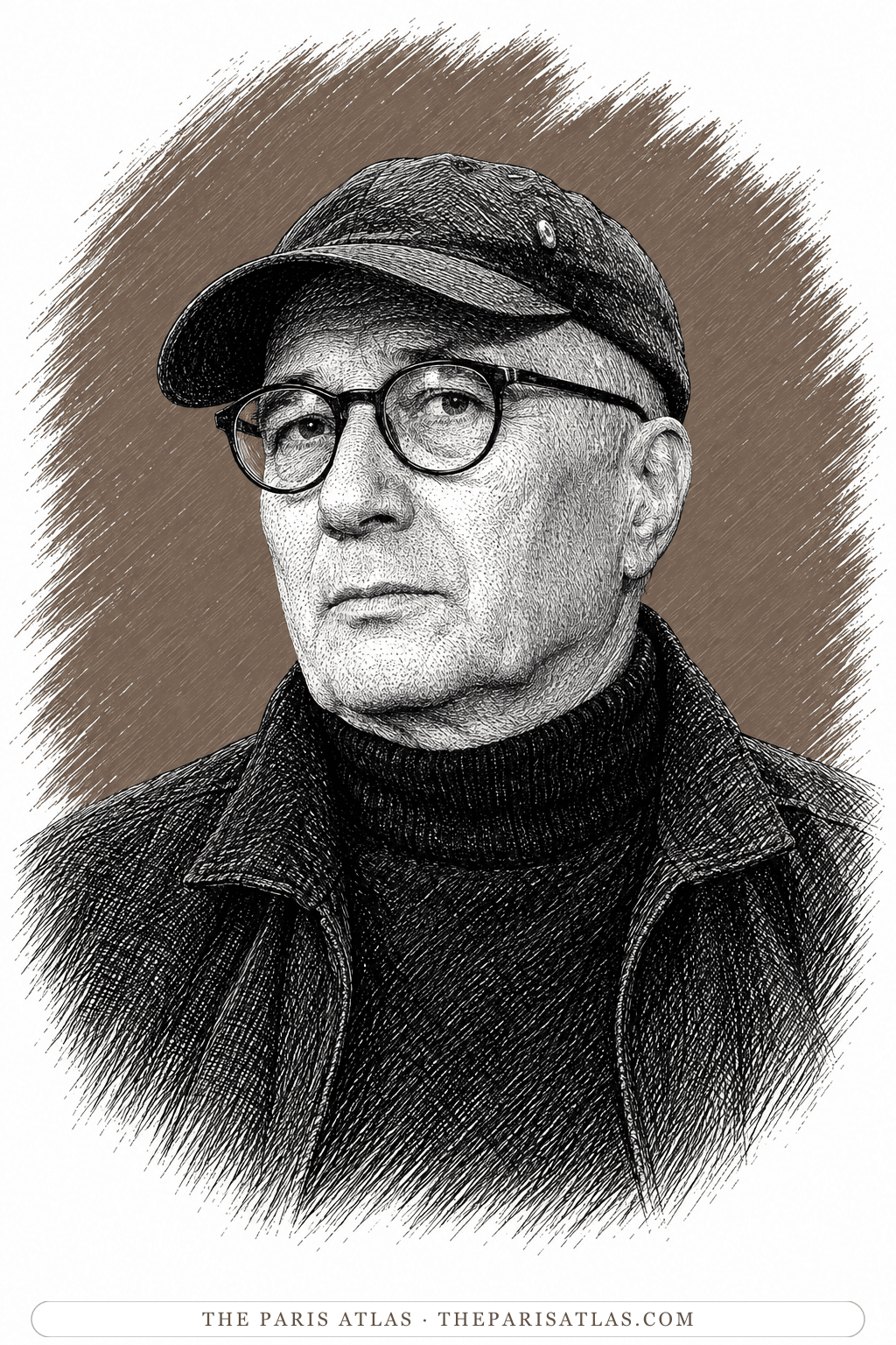 Illustrated portrait of Christian Salmon