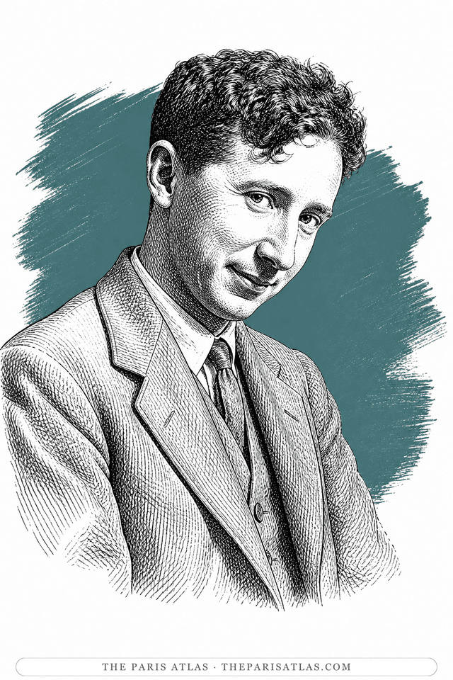 Illustrated portrait of E. M. Forster