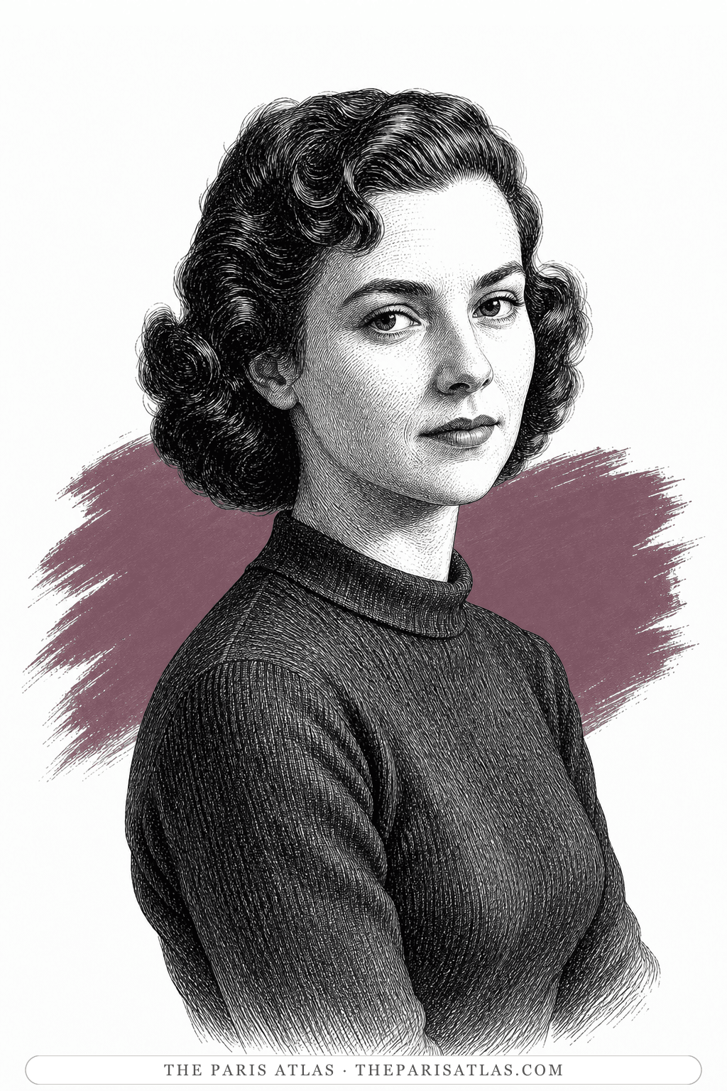 Illustrated portrait of Edie Parker