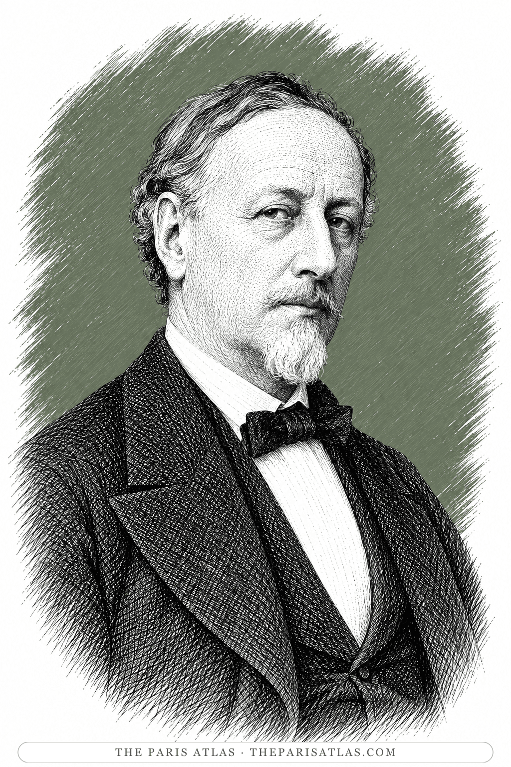 Illustrated portrait of Ernest Gambart