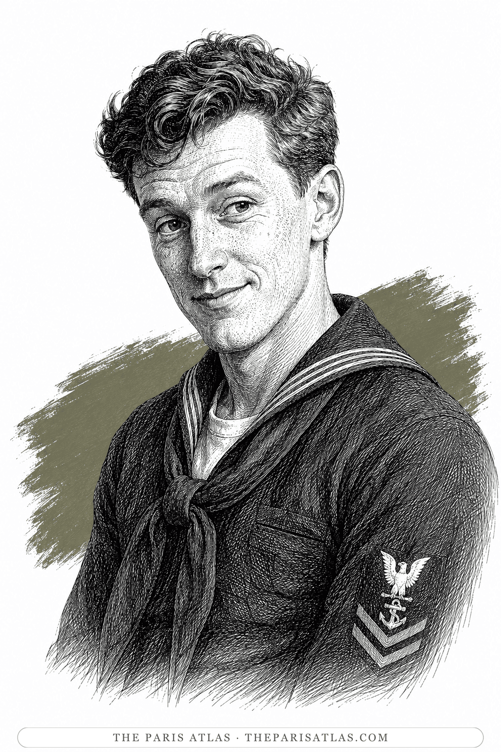 Illustrated portrait of Gainor Steven Crist