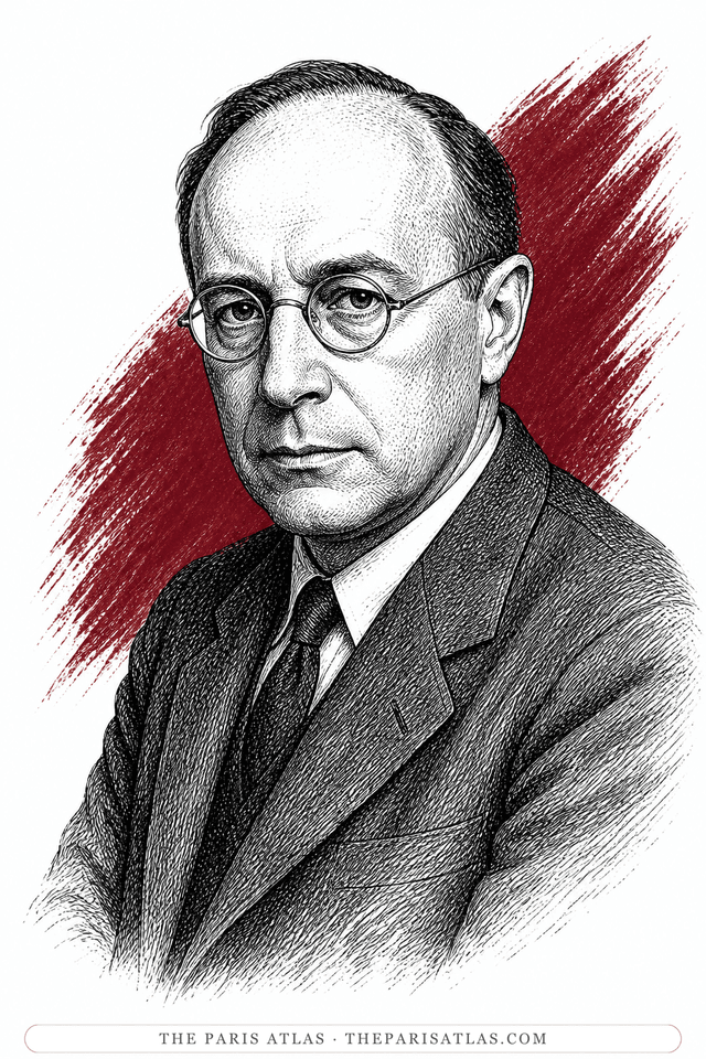 Illustrated portrait of Georges Bataille